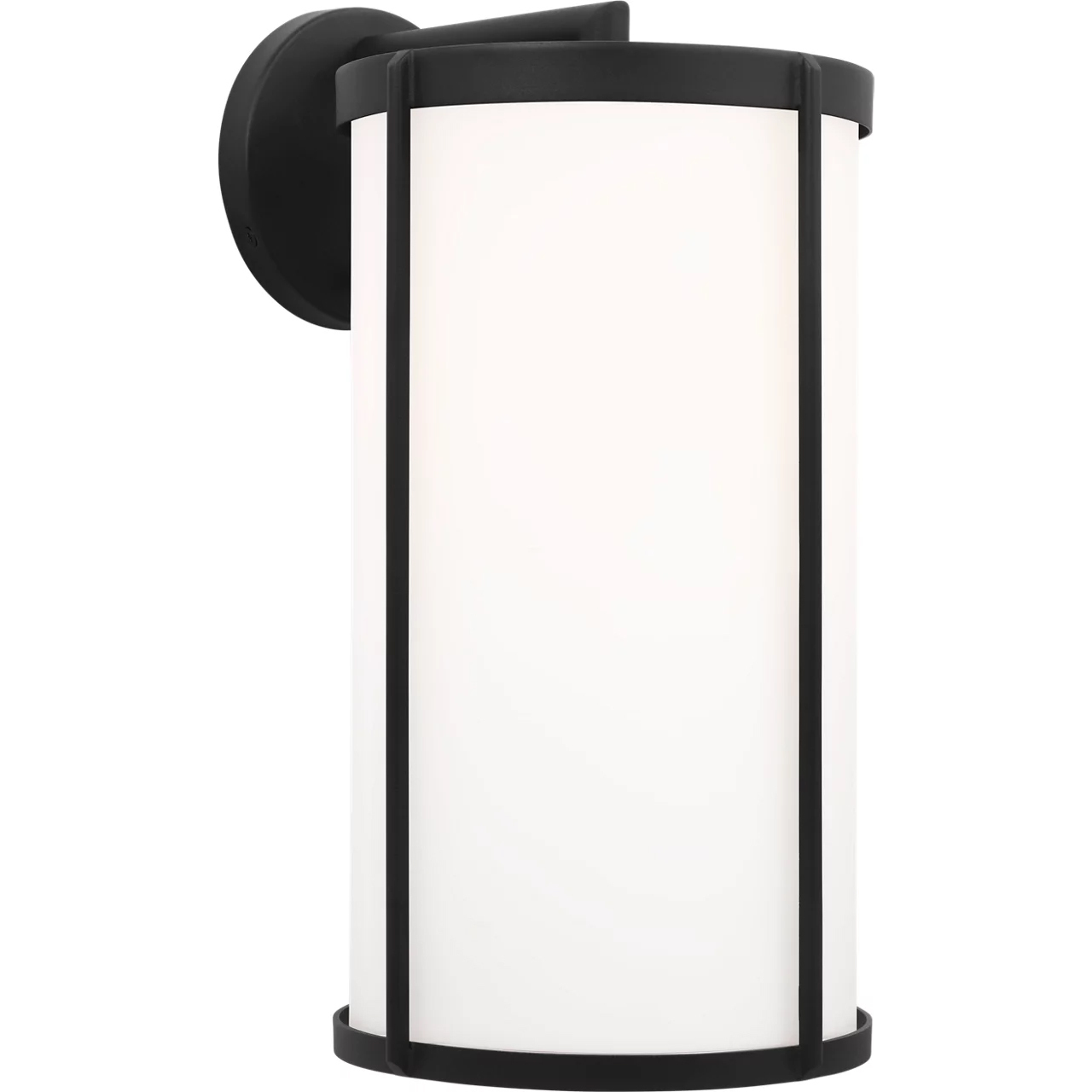 Luning 1 Light 18.5 inch Textured Black Outdoor Wall Lantern in Opal Etched Glass, Incandescent, Extra Large