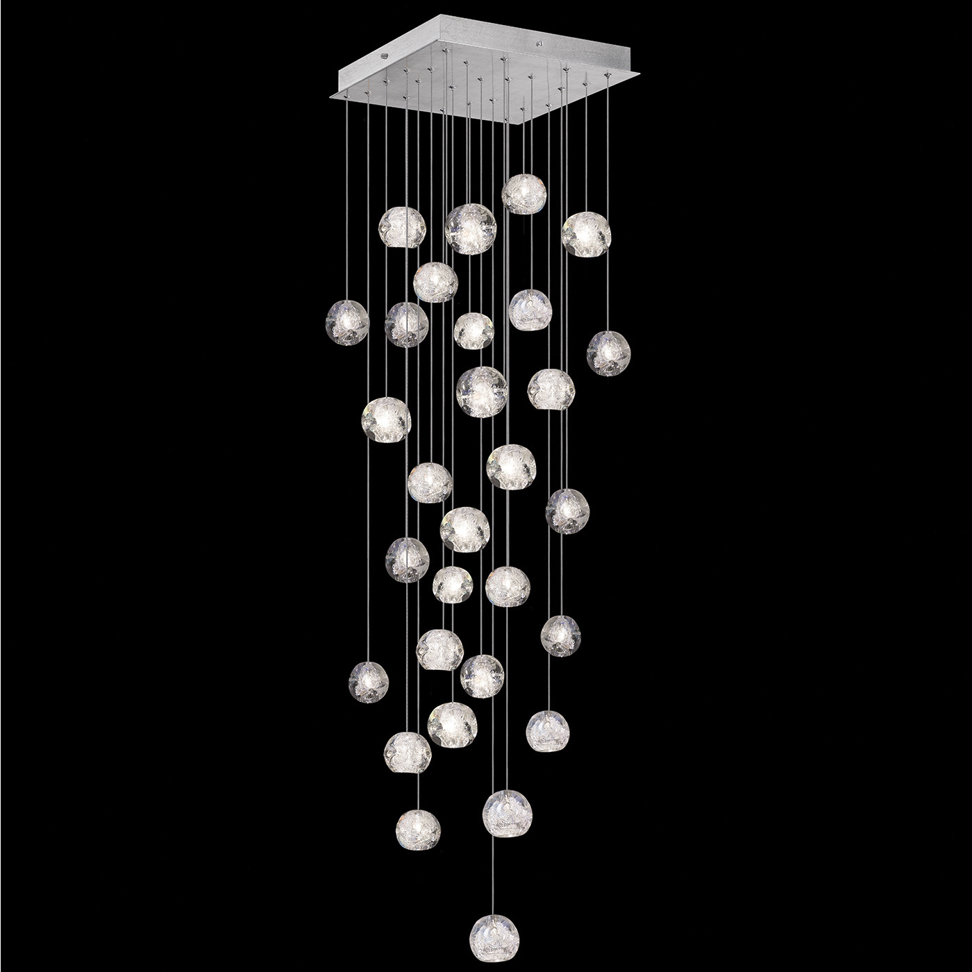Natural Inspirations 30 Light 30 inch Silver Pendant Ceiling Light
