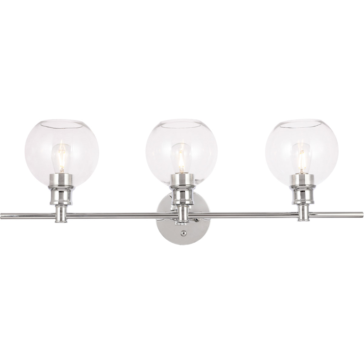 Syracuse 3 Light 28.1 inch Chrome Wall sconce Wall Light