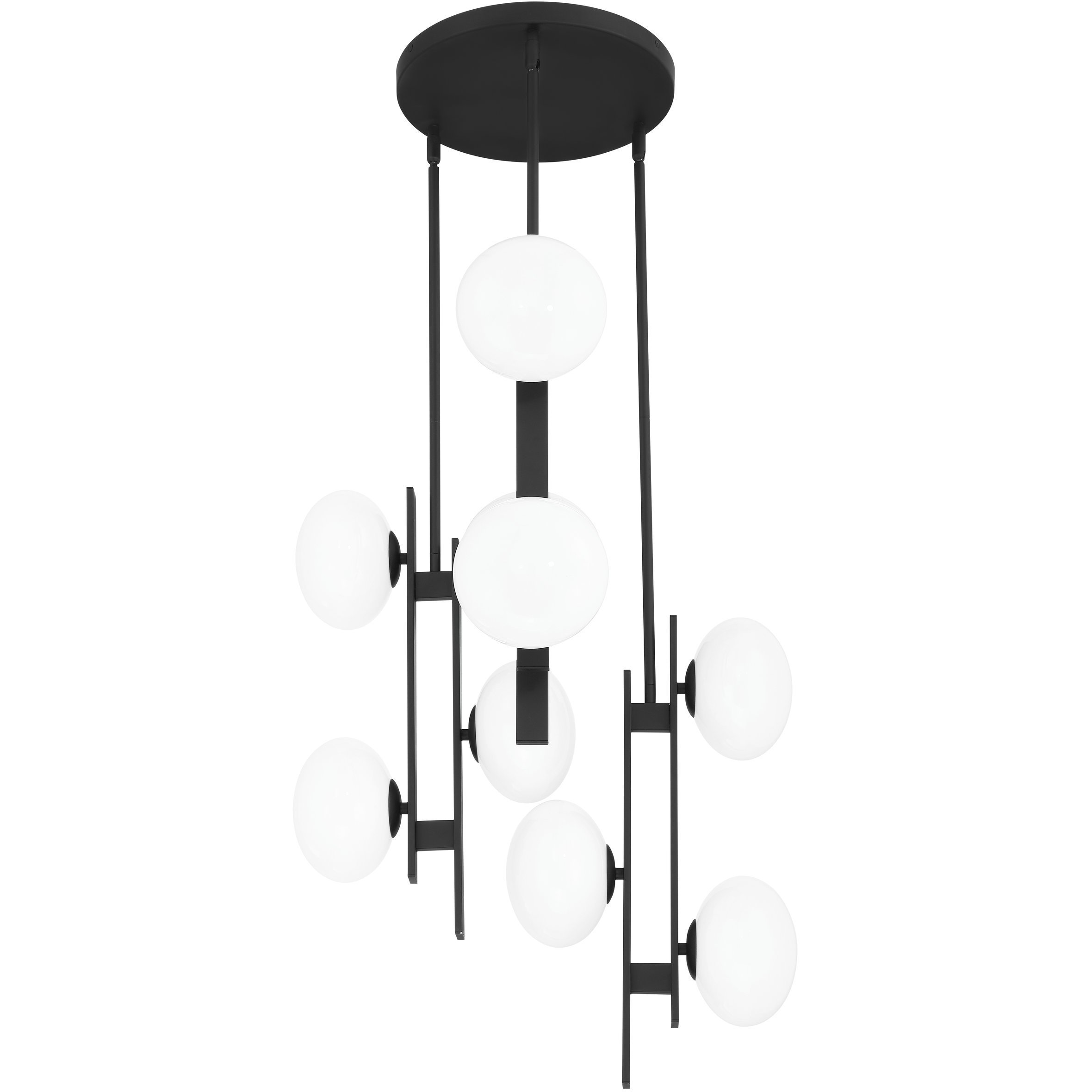 Julep LED 22.25 inch Matte Black Chandelier Ceiling Light