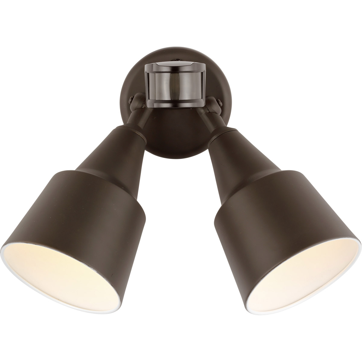 Flood Light 2 Light 12.5 inch Antique Bronze Outdoor Flood Light, with Photo and Motion Sensor