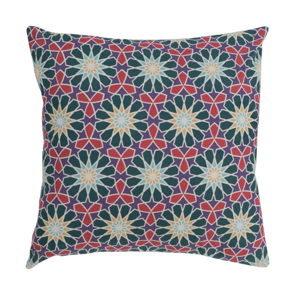 Francesco 22 X 22 inch Dark Green and Bright Red Pillow Kit