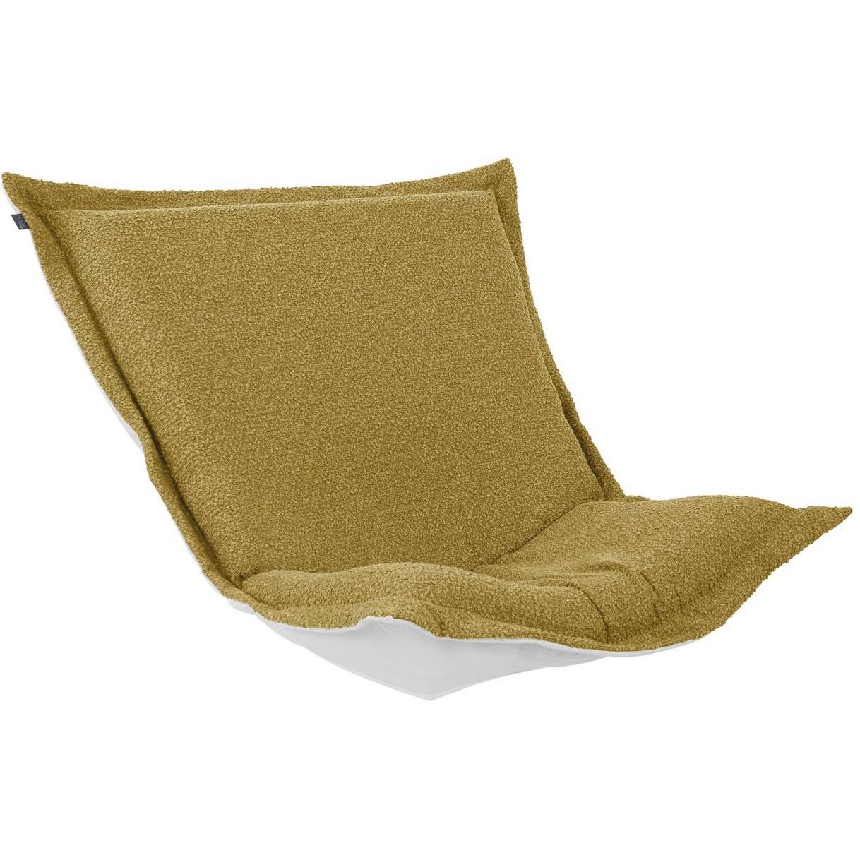 Alicante Gold Patio Scroll Puff Chair Cover & Cushion