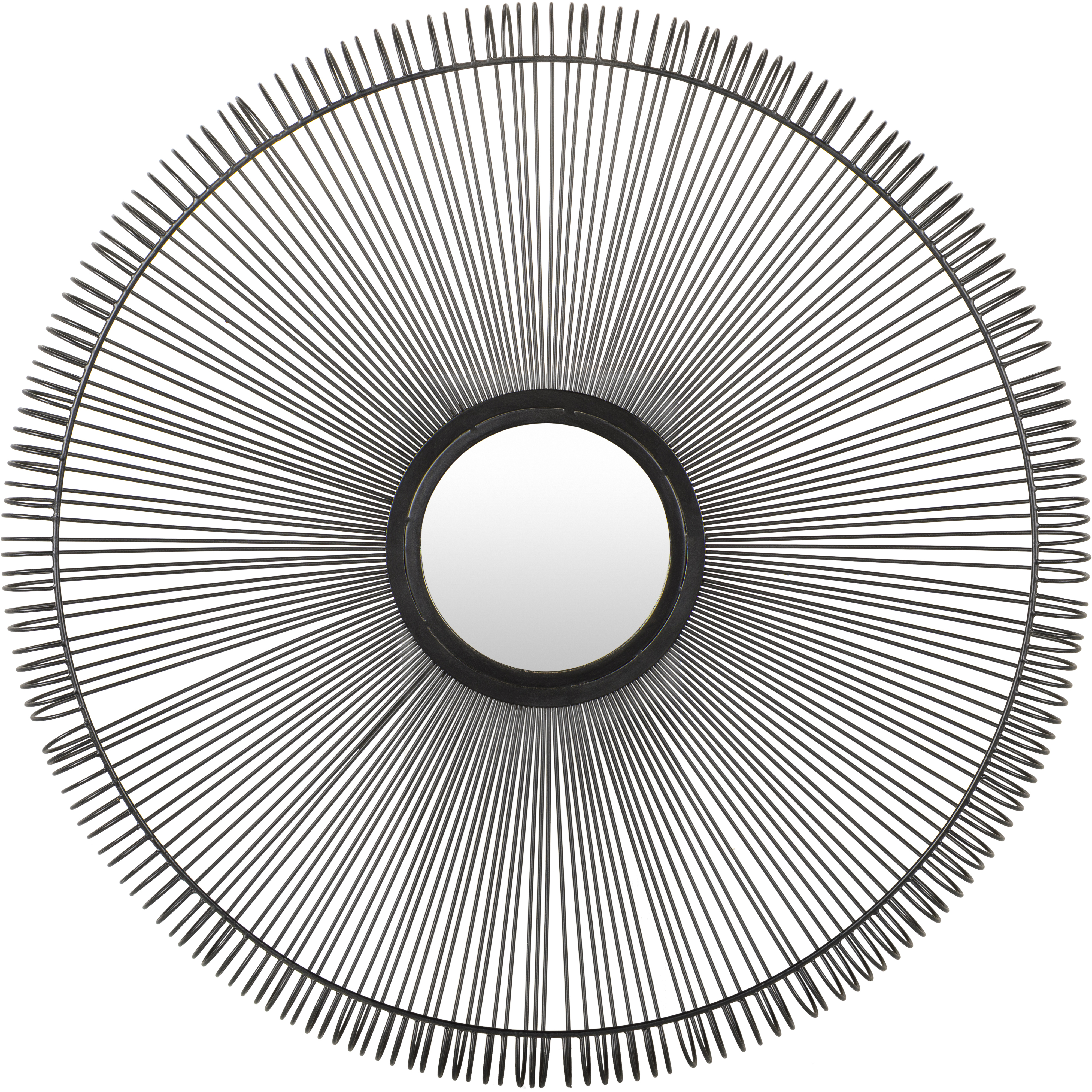 Surami 30 X 30 inch Medium Grey Mirror, Round