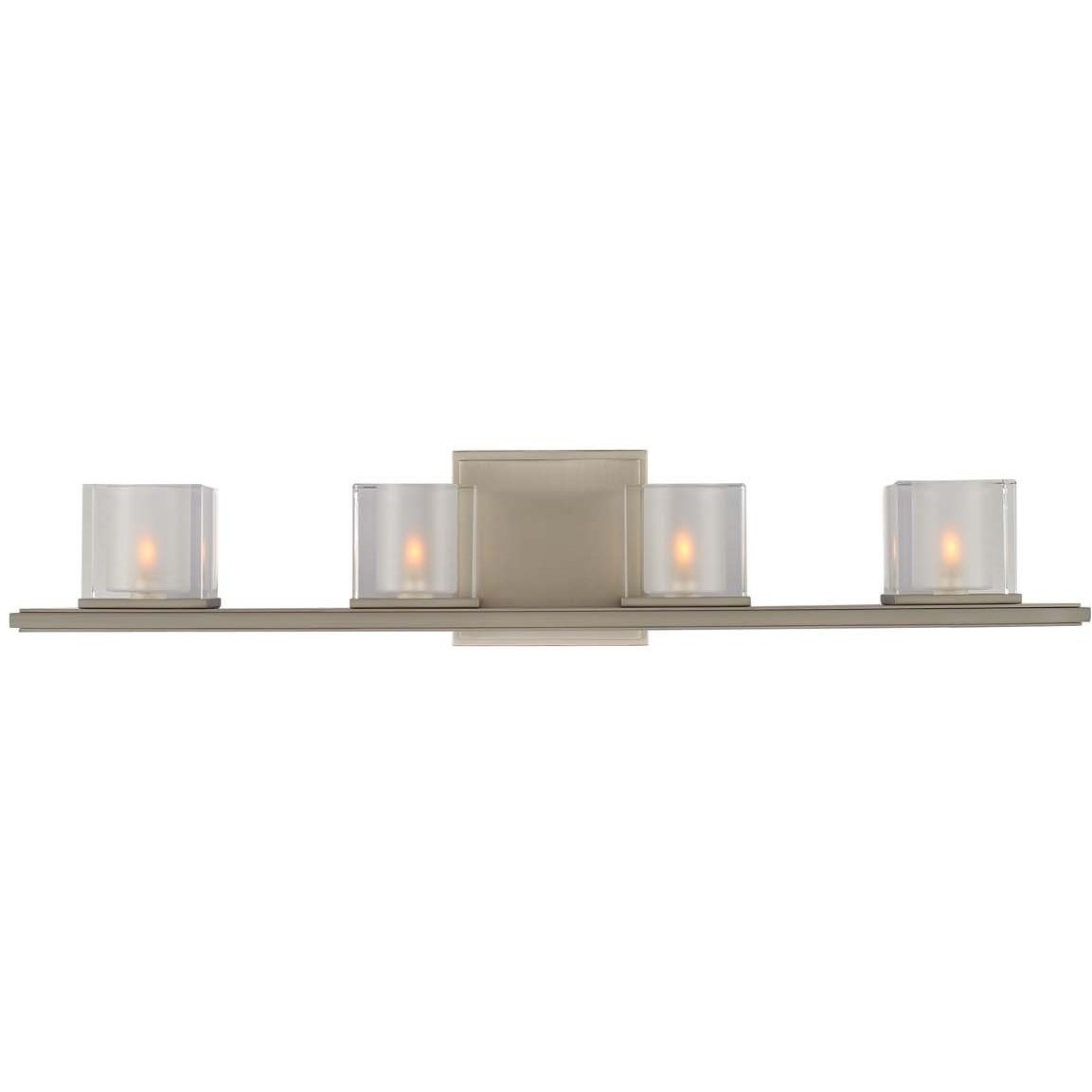 Naples LED 26.5 inch Satin Nickel Bath Vanity Light Wall Light