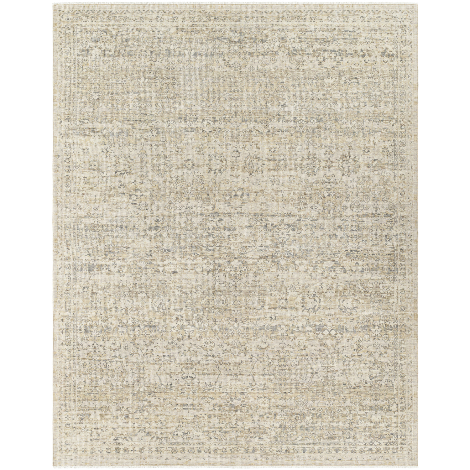 Once Upon a Time 118.11 X 94.49 inch Light Gray / Gray / Ivory / Tan / Light Brown Machine Woven Rug in 8 x 10
