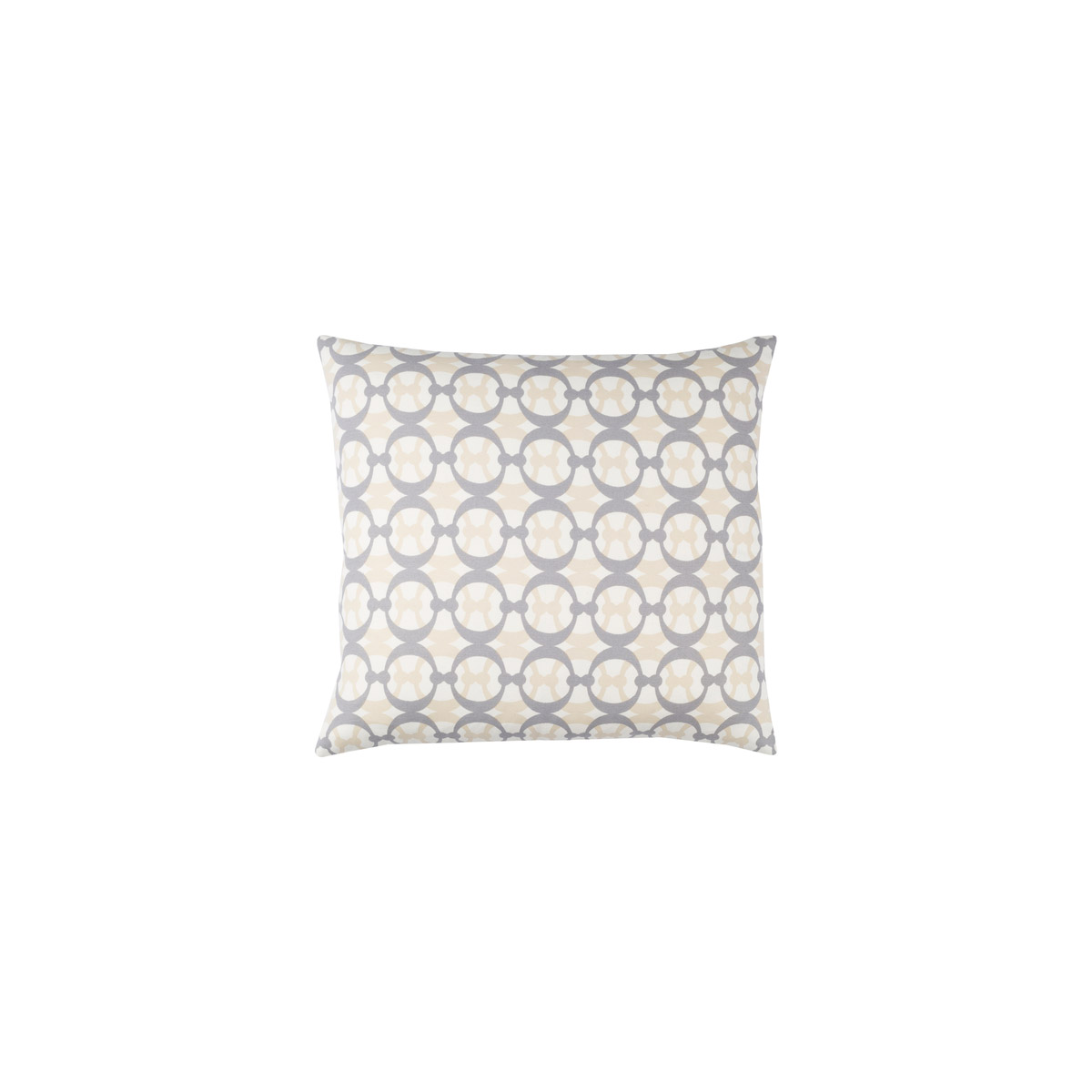Lina 20 X 20 inch White and Medium Gray Throw Pillow