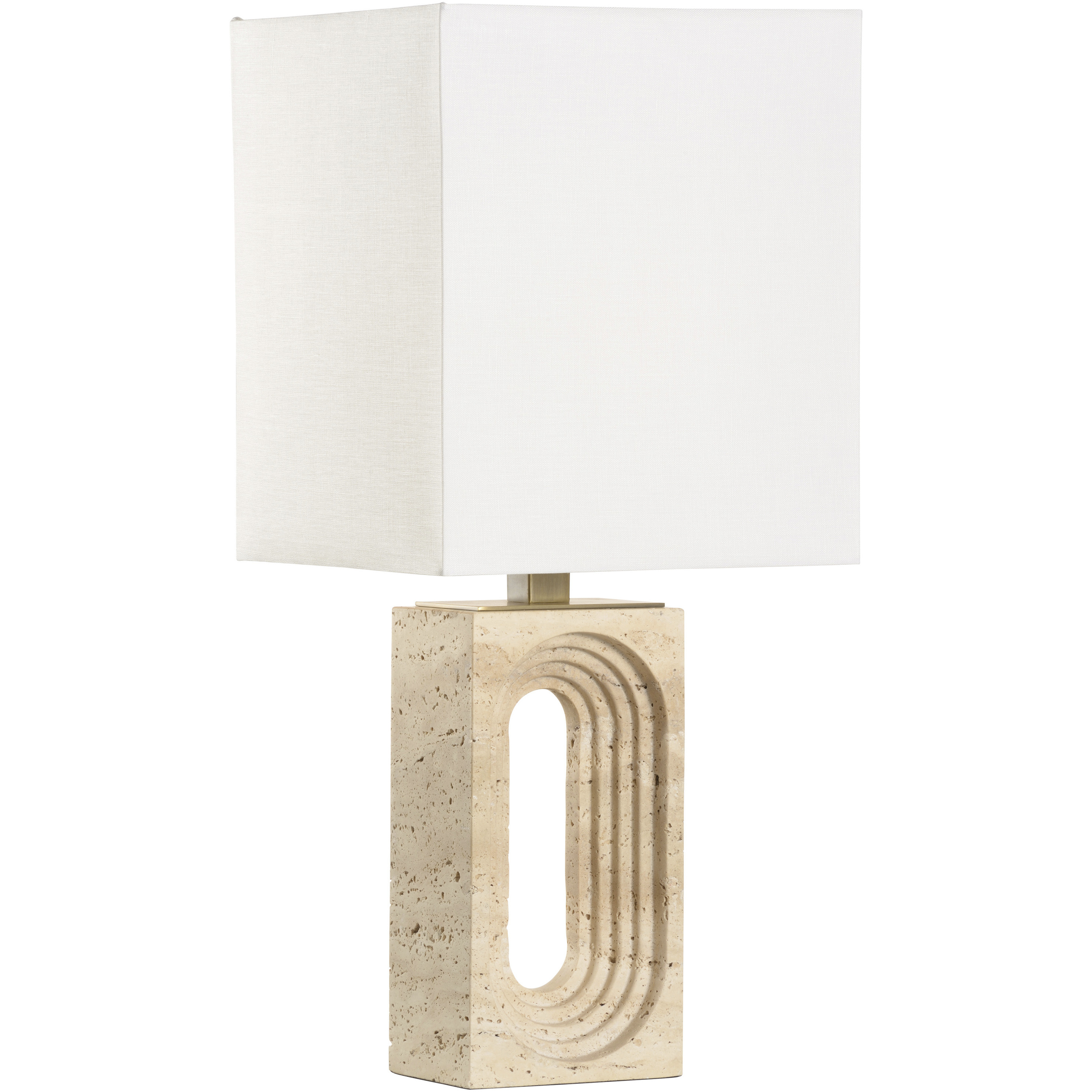 Archway 17 inch 100.00 watt White/Cream Table Lamp Portable Light