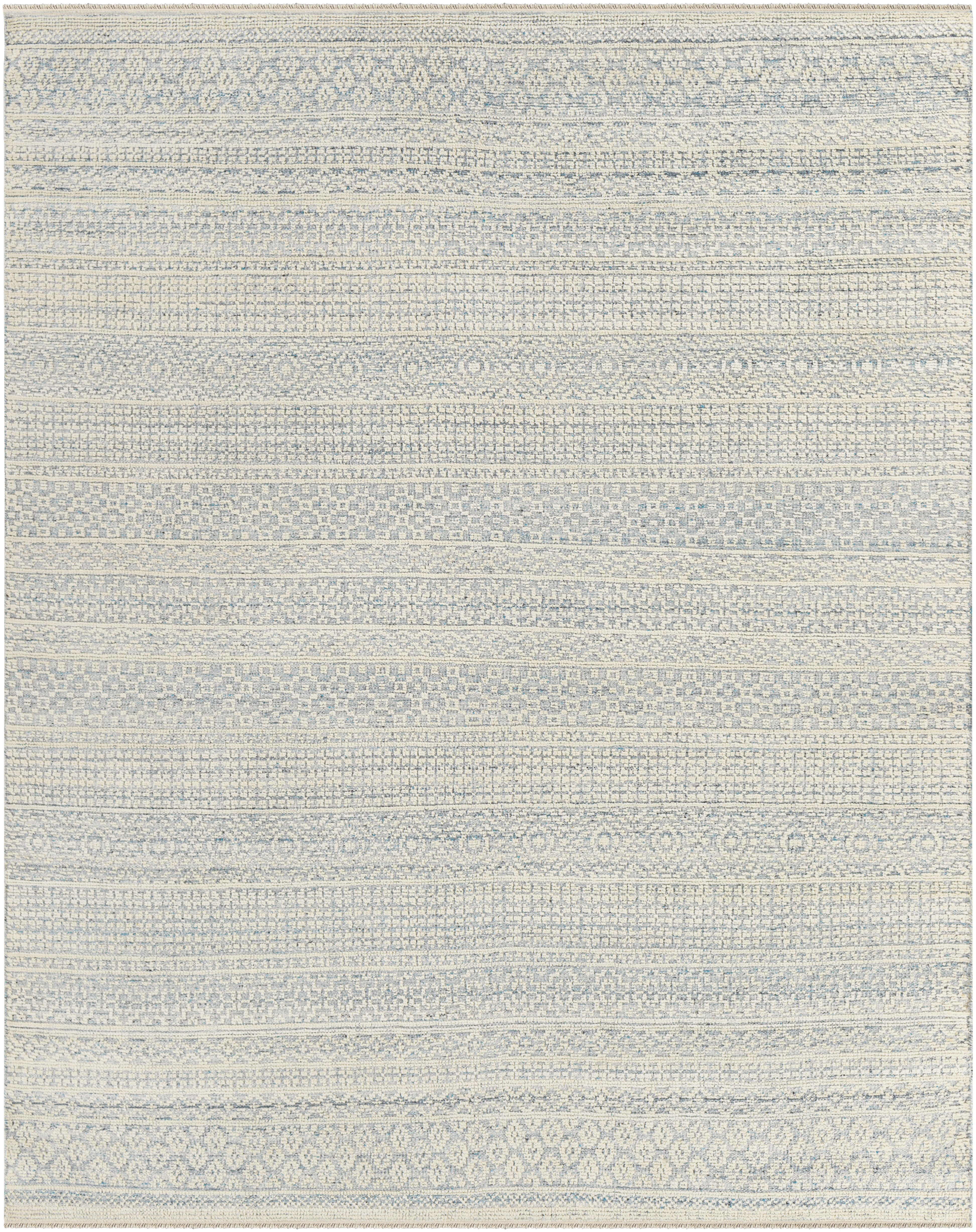 Hollis 120 X 96 inch Ice Blue Rug, Rectangle