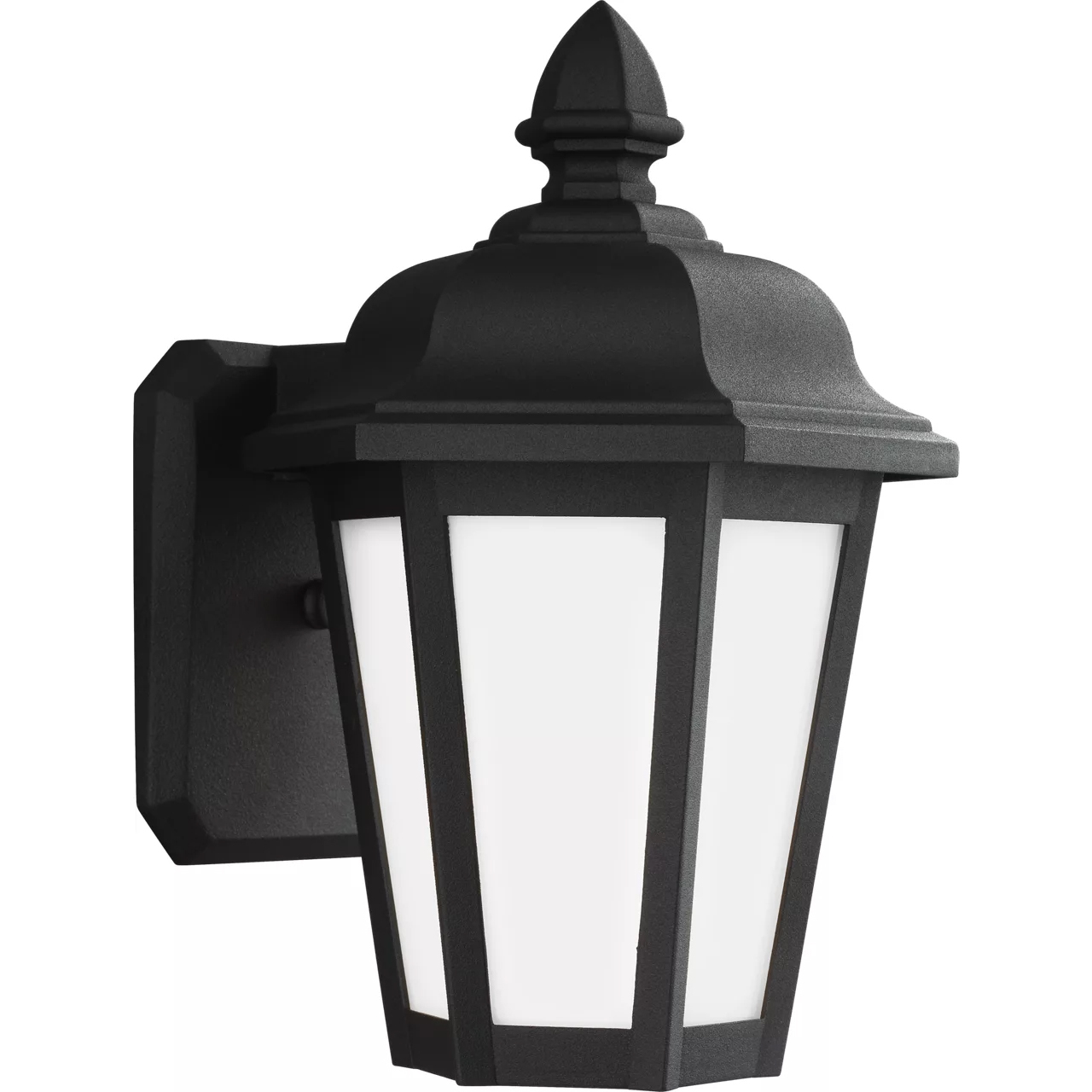 Brentwood 1 Light 10.25 inch Black Outdoor Wall Lantern, Small