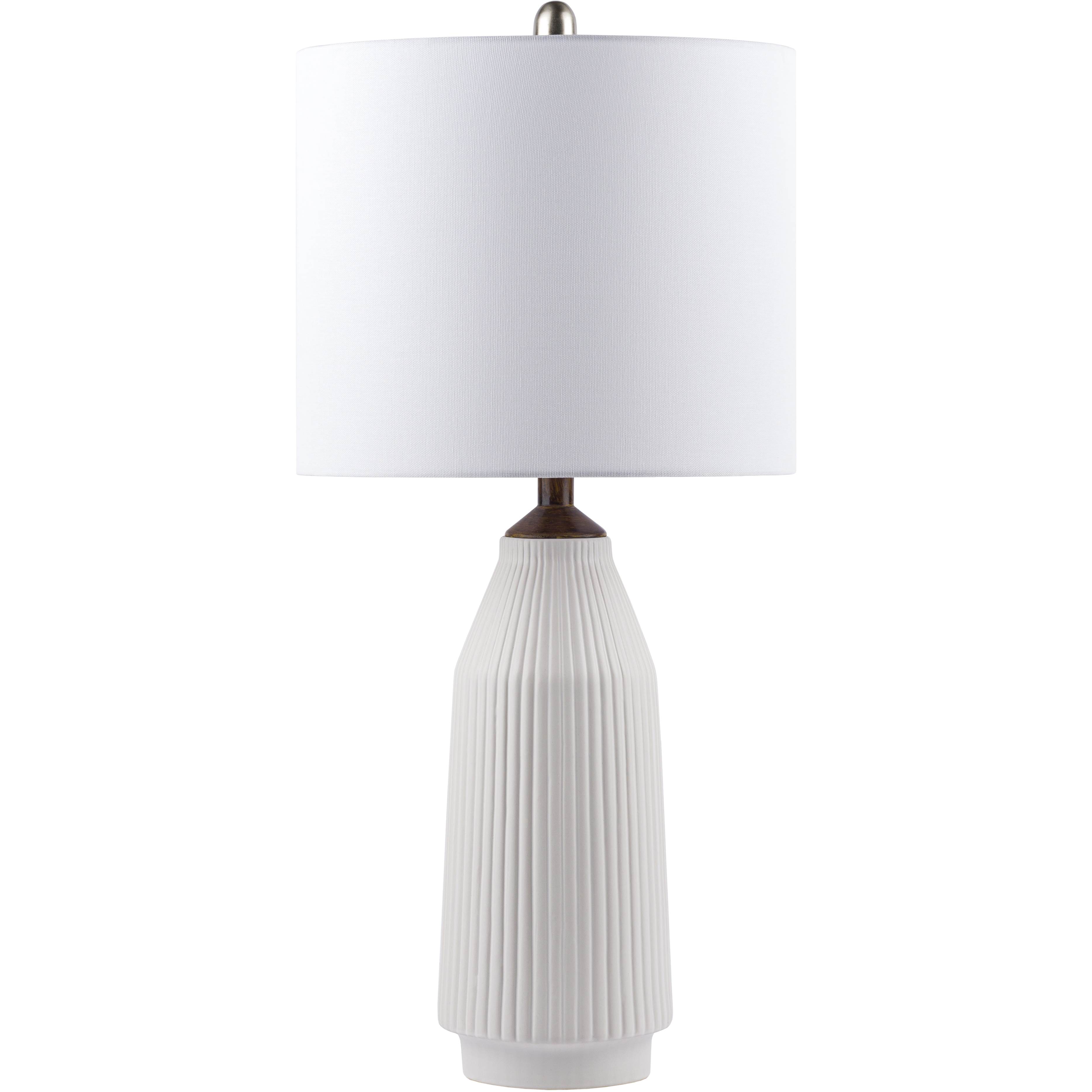 Lonic 27 inch 100 watt Light Grey Table Lamp Portable Light