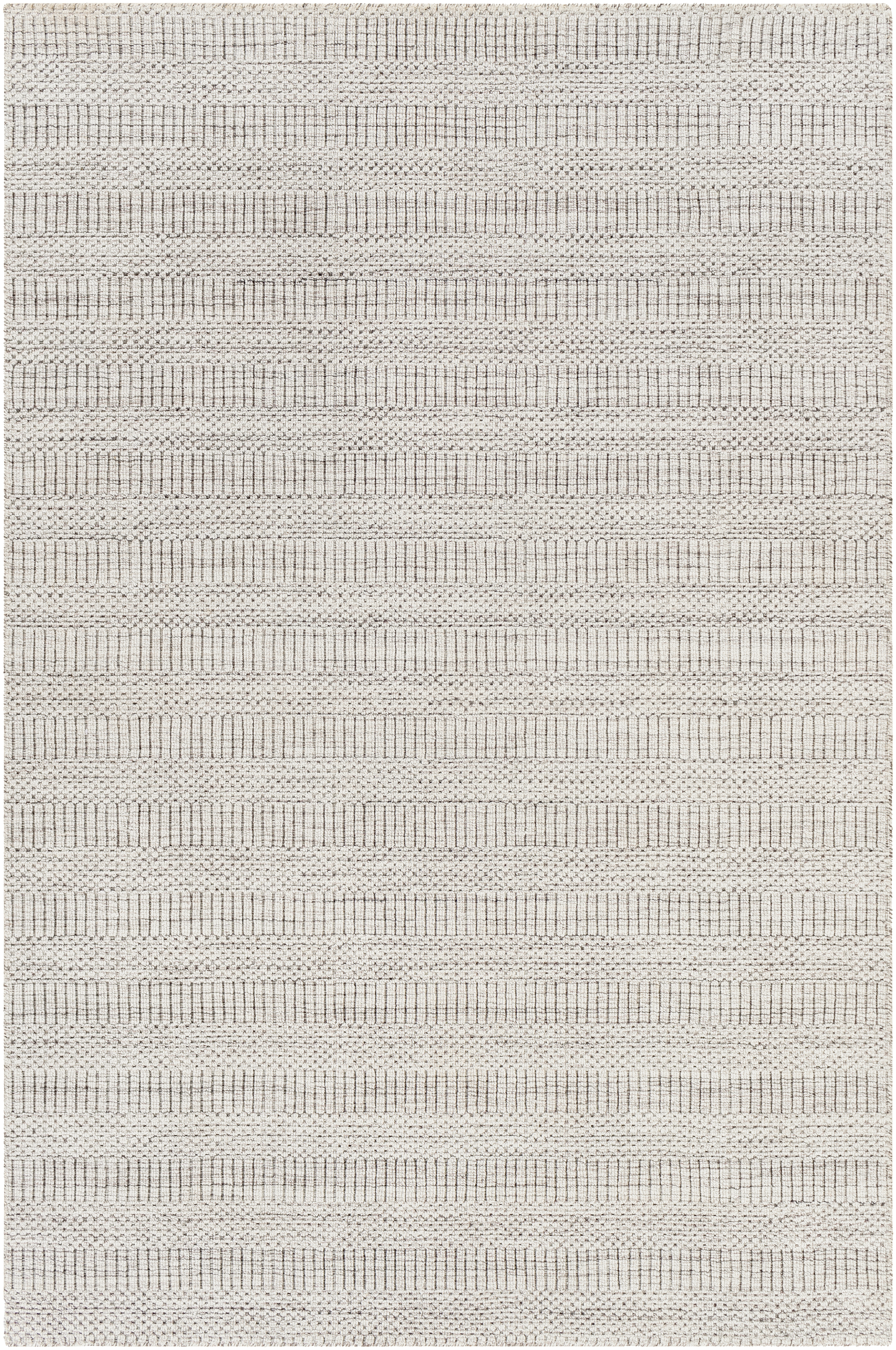 Hickory 108 X 72 inch Light Grey Rug, Rectangle