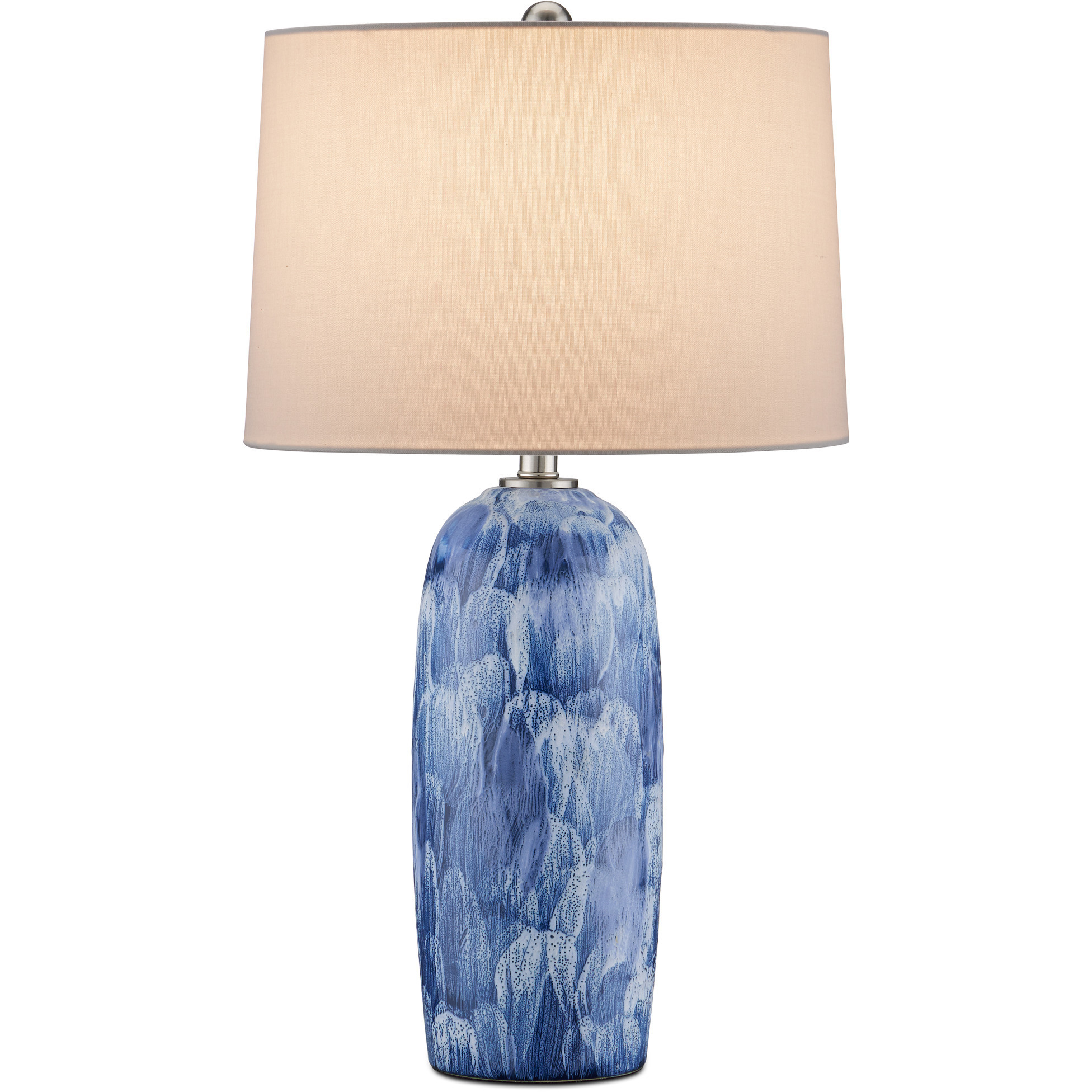 Pallas 27.5 inch 150 watt Blue and White Table Lamp Portable Light