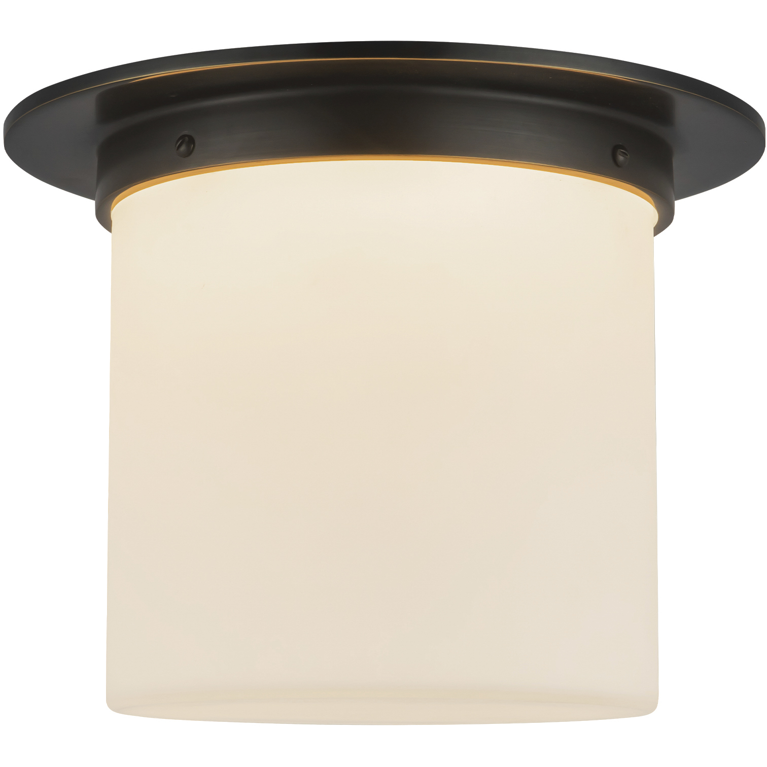 Mineral 1 Light 11.13 inch Urban Bronze and Matte Opal Glass Flush Mount Ceiling Light in Opal Glass Shade