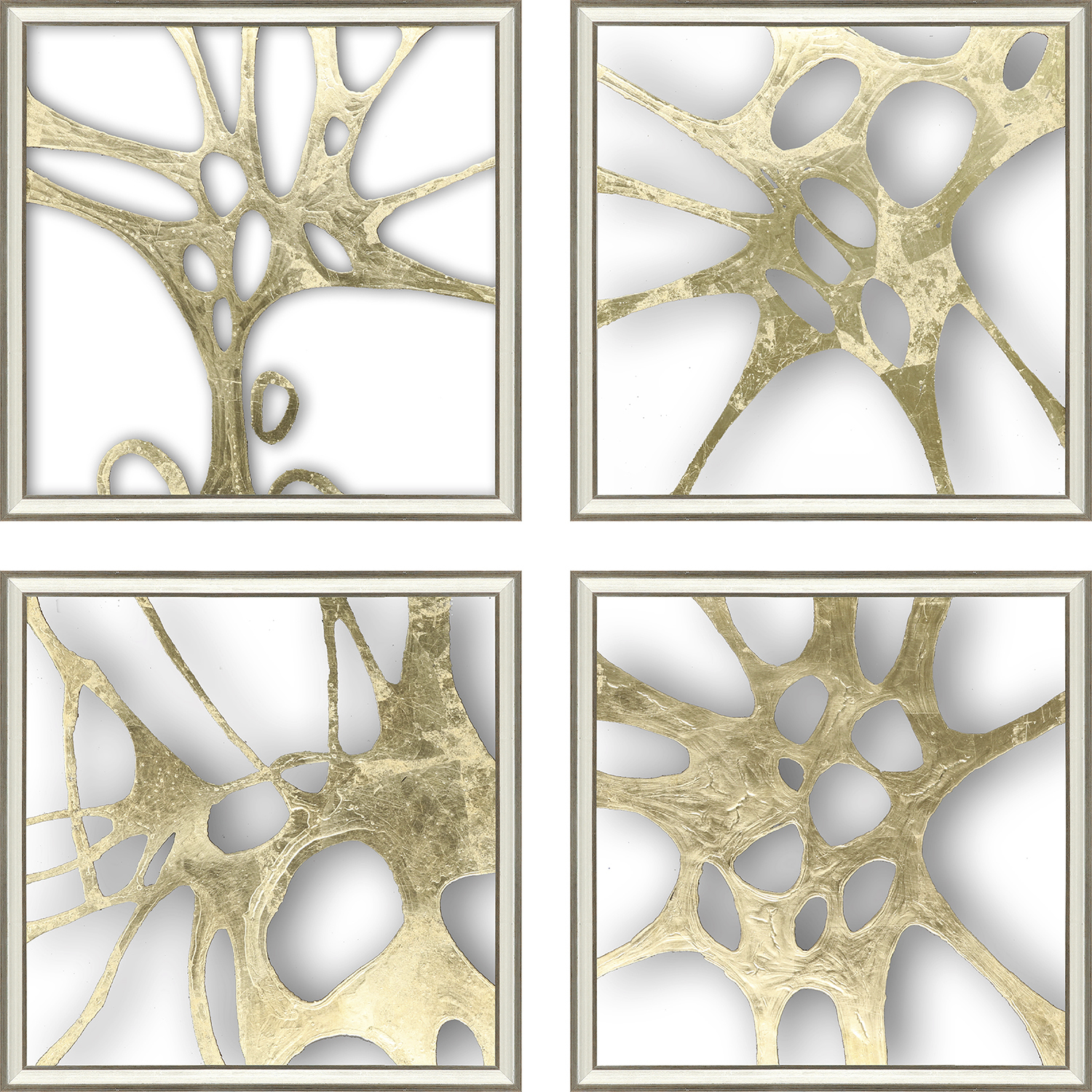 Splash of Gold Metallic Framed Art, The Studio