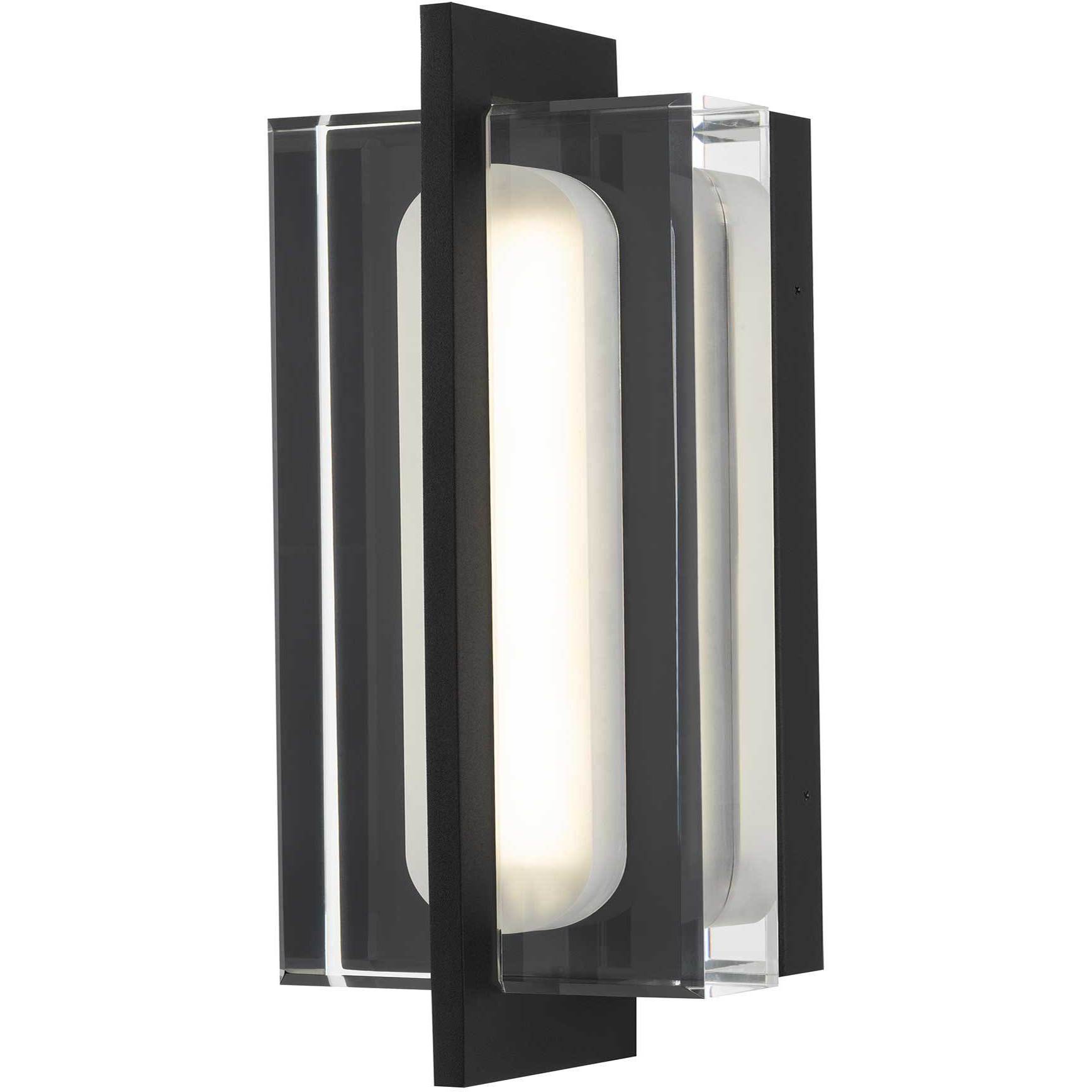 Avani LED 14.63 inch Sand Black Outdoor Wall Sconce