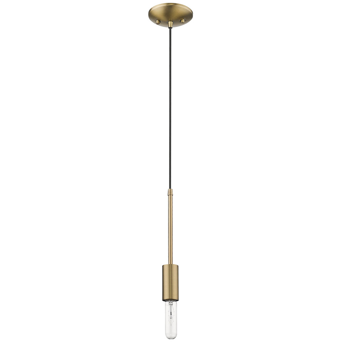 Perret 1 Light 1.75 inch Aged Brass Mini Pendant Ceiling Light