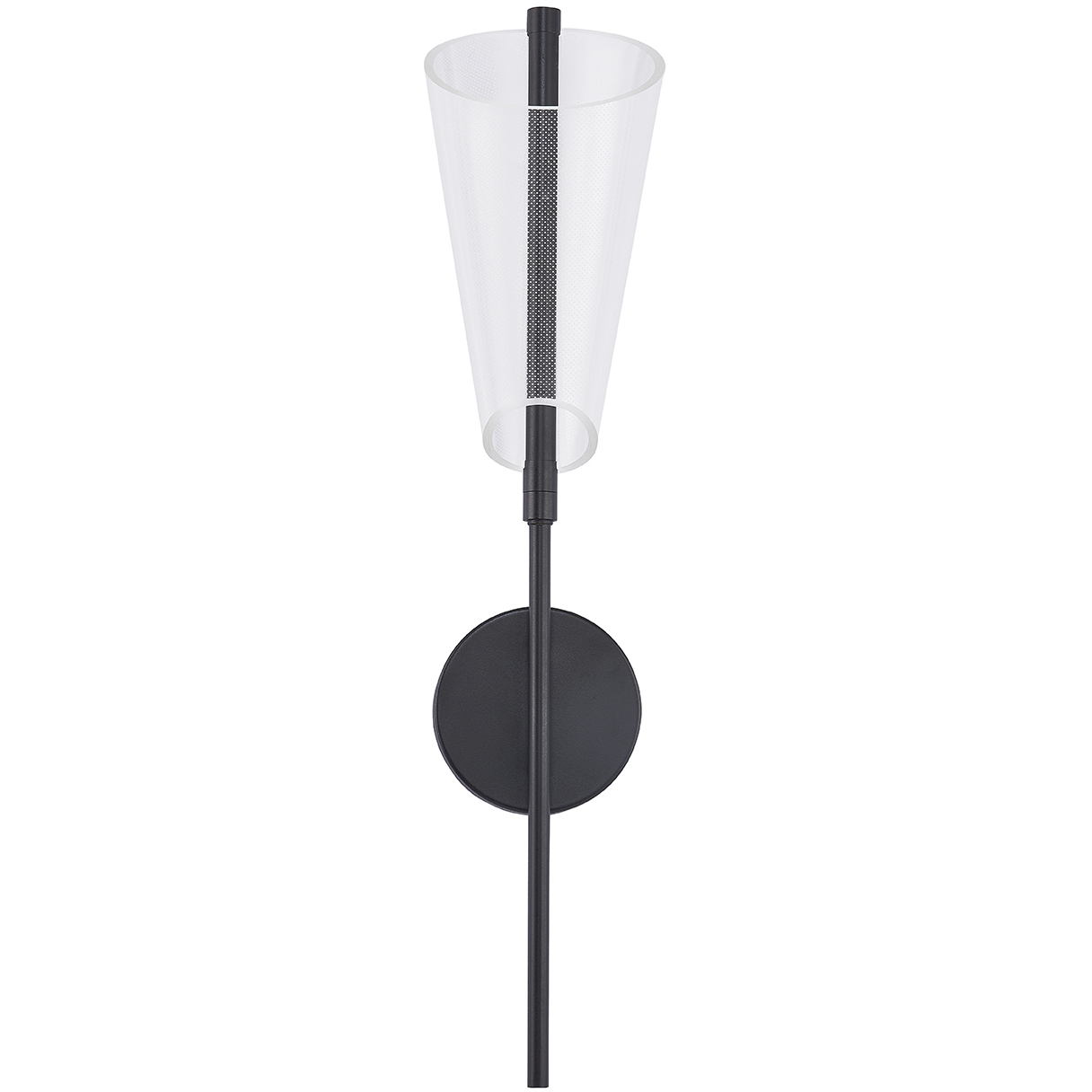 Mulberry LED 5.38 inch Black and Light Guide Wall Sconce Wall Light