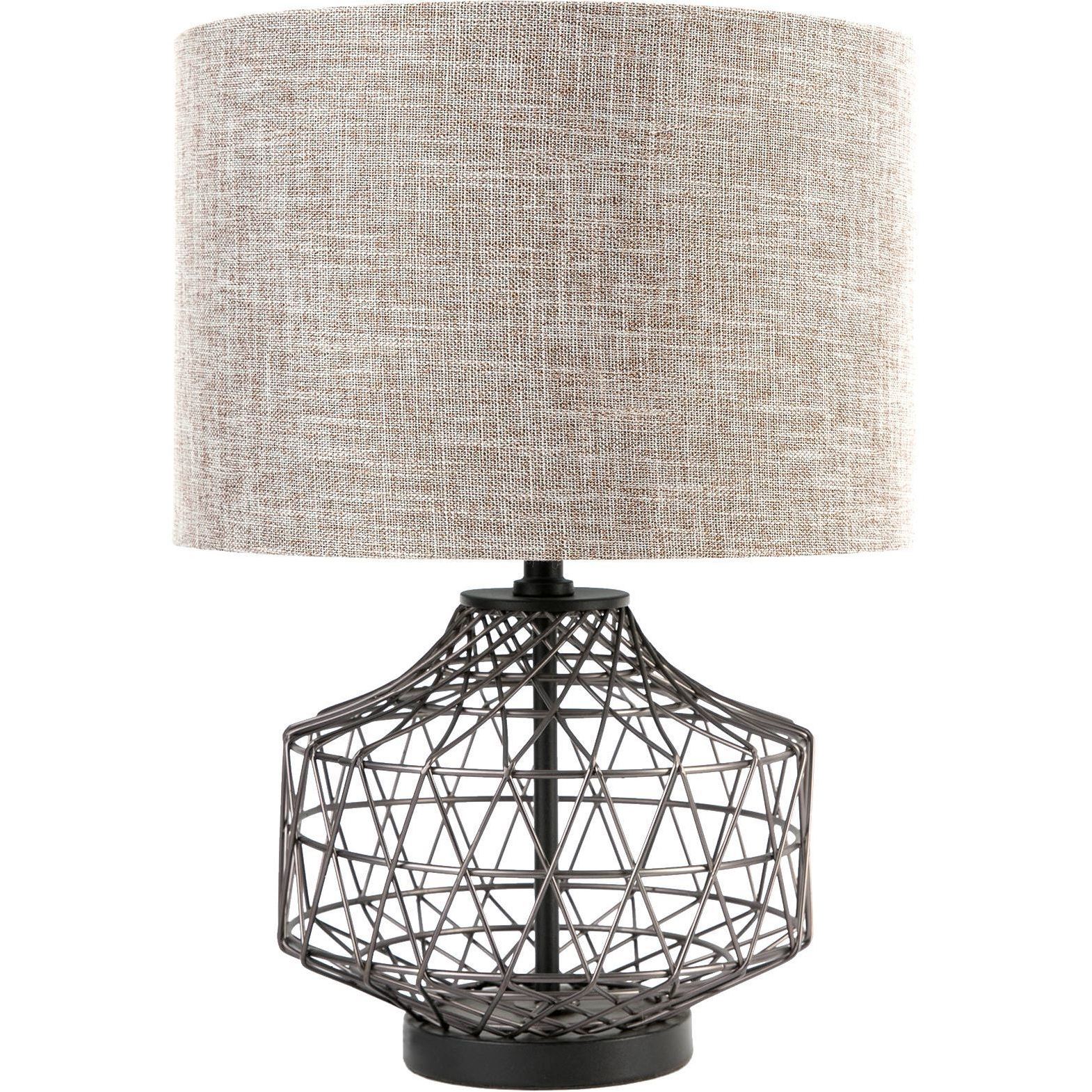 Clark 20 inch Beige Table Lamp Portable Light