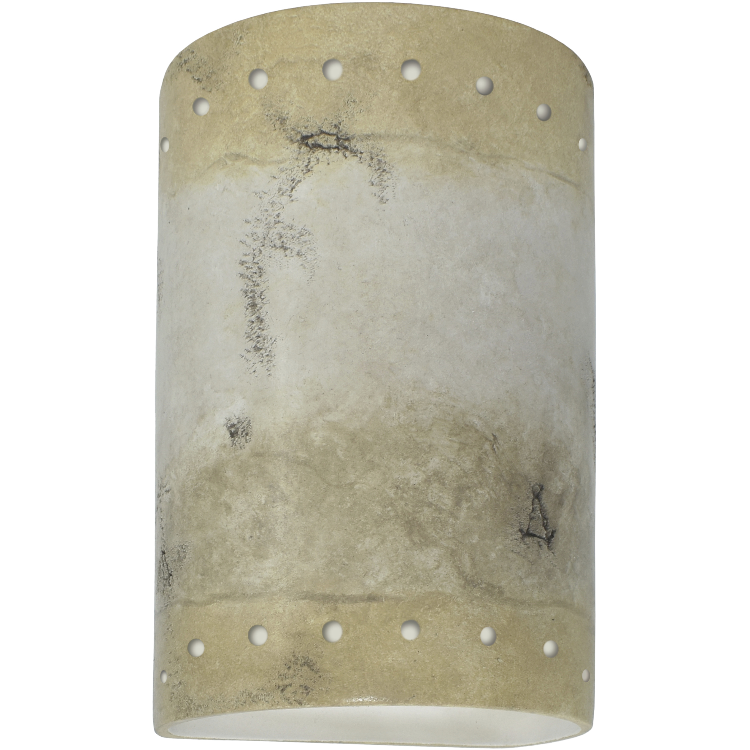 Ambiance Cylinder LED 5.75 inch Greco Travertine Wall Sconce Wall Light, Small
