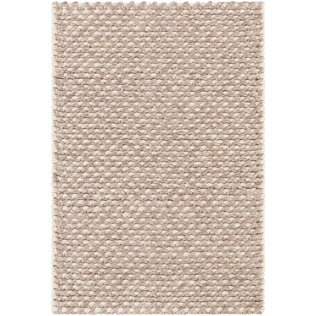 Telluride 36 X 24 inch Charcoal/Dark Brown/Cream Rugs, Rectangle