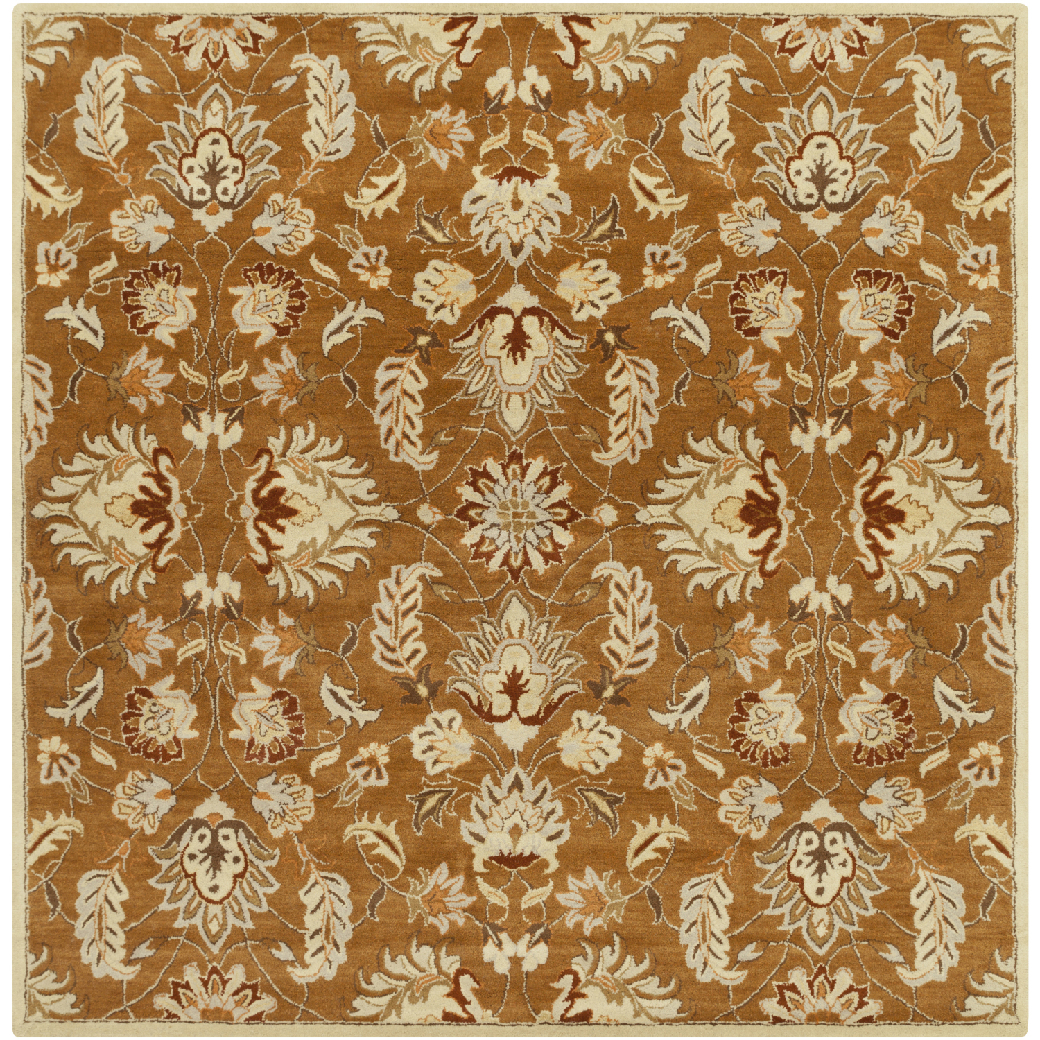 Caesar Cream/Wheat/Brown/Beige/Camel Handmade Rug