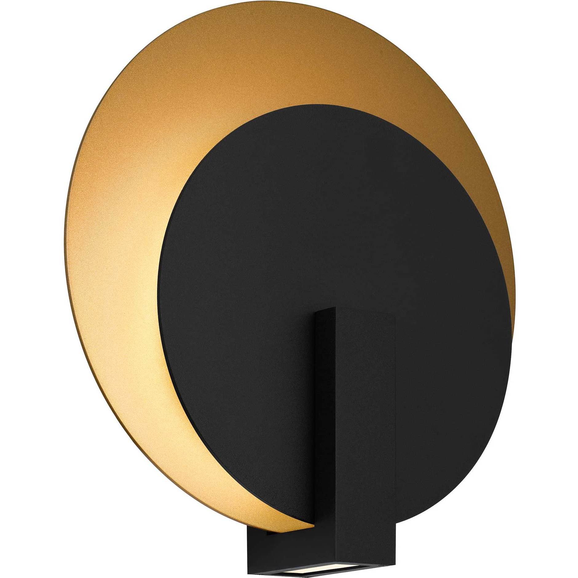 Eclipse LED 12.75 inch Sand Black Outdoor Wall Sconce