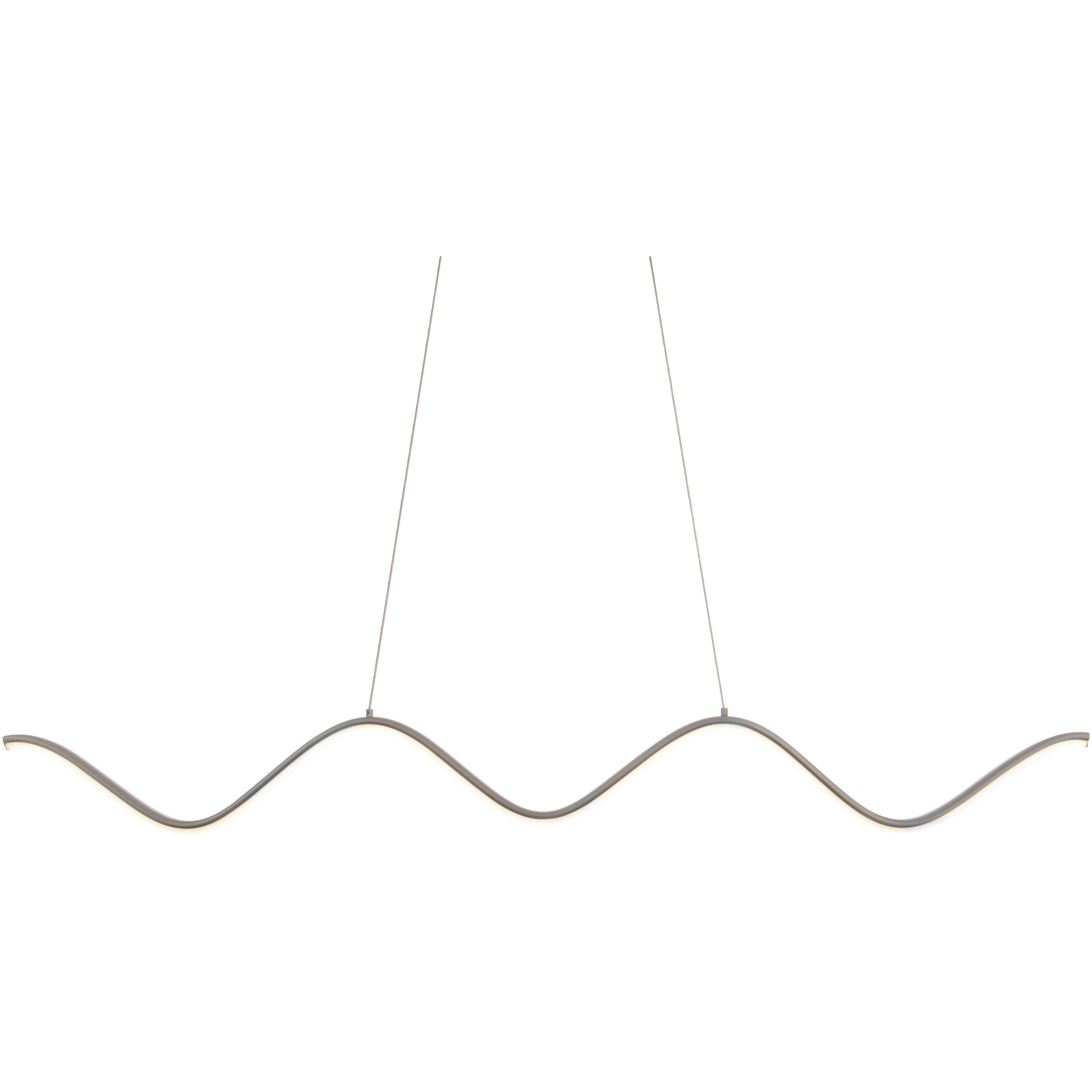 Morae Linear Pendant Ceiling Light in Brushed Nickel, dweLED