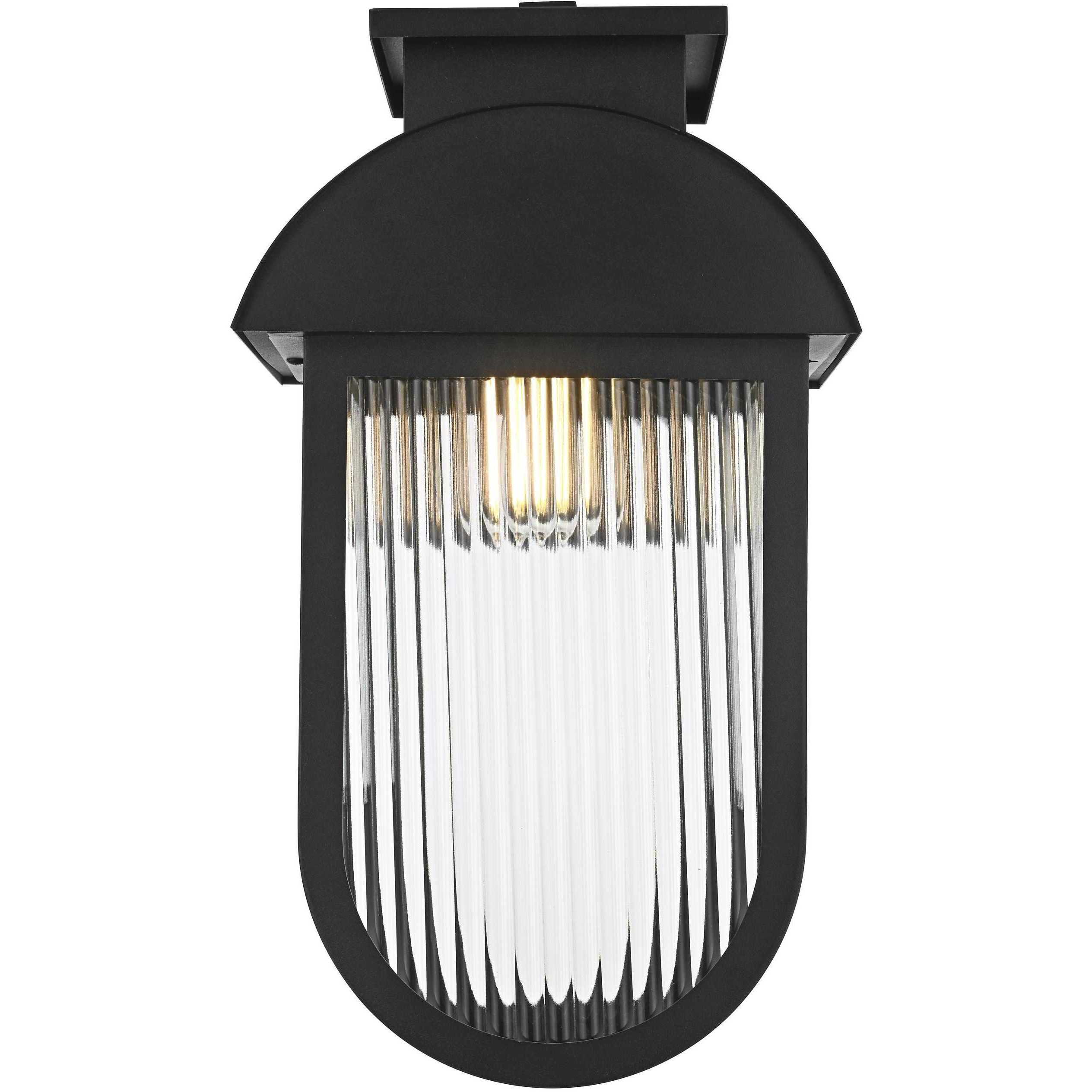 Albert 1 Light 18.5 inch Black Outdoor Wall Sconce