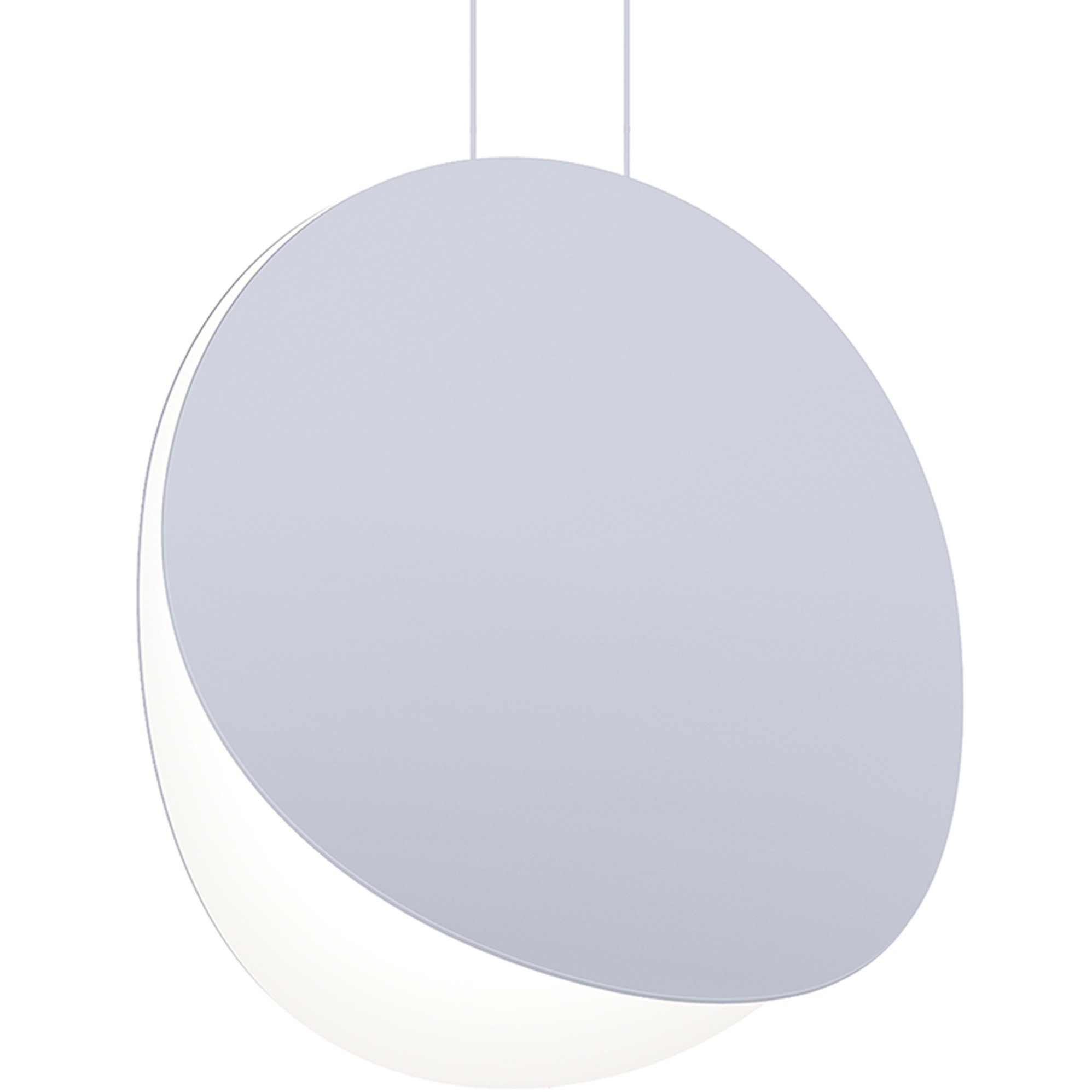 Malibu Discs LED 18 inch Dove Gray Pendant Ceiling Light in Standard Suspension