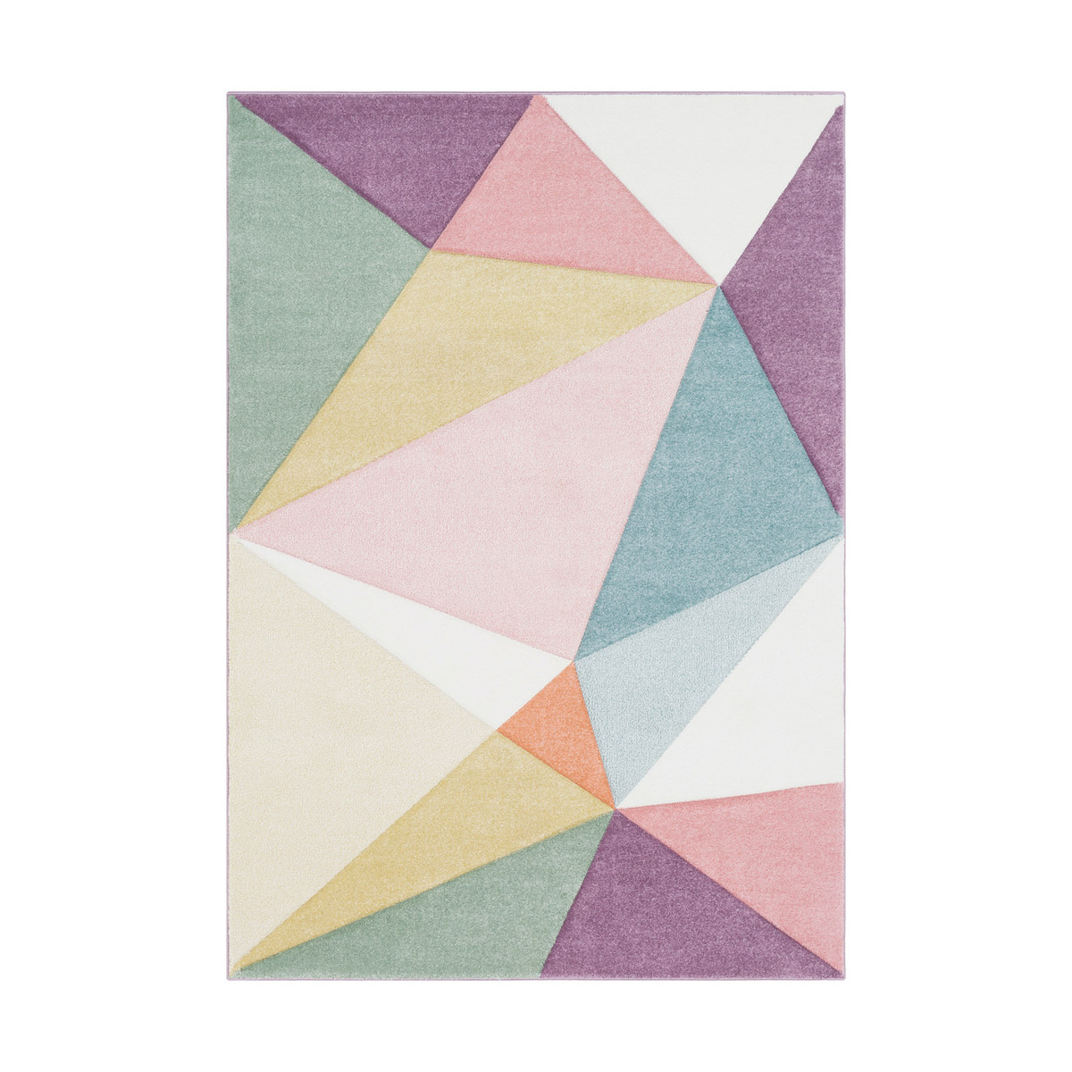 Santa Monica 91 X 63 inch Rose/Mauve/Wheat/Aqua/Sage/Ivory Rugs, Rectangle