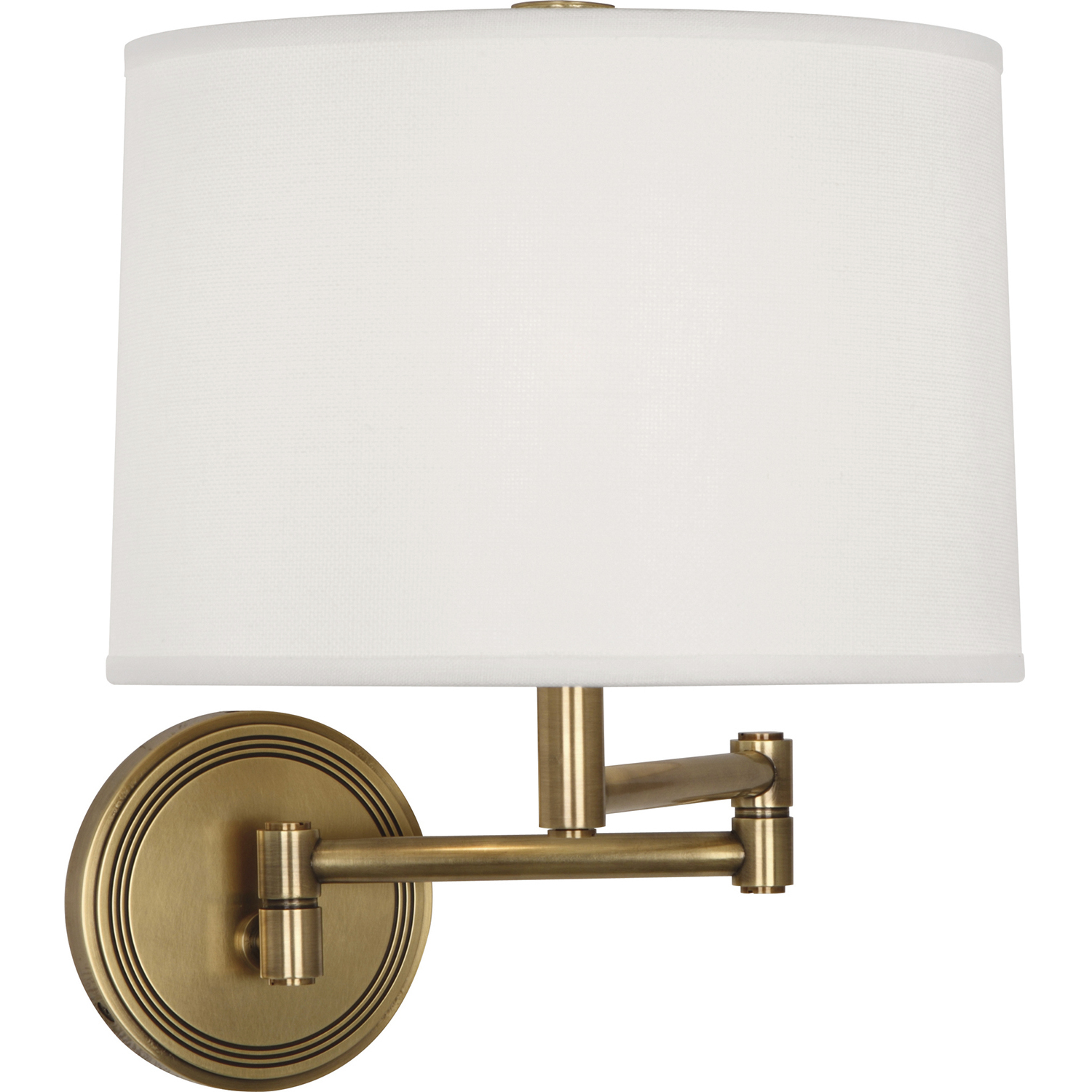 Sofia 11.5 inch 100 watt Antique Brass Wall Swinger Wall Light