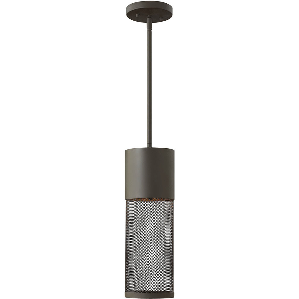Aria LED 5.25 inch Buckeye Bronze Outdoor Hanging Lantern