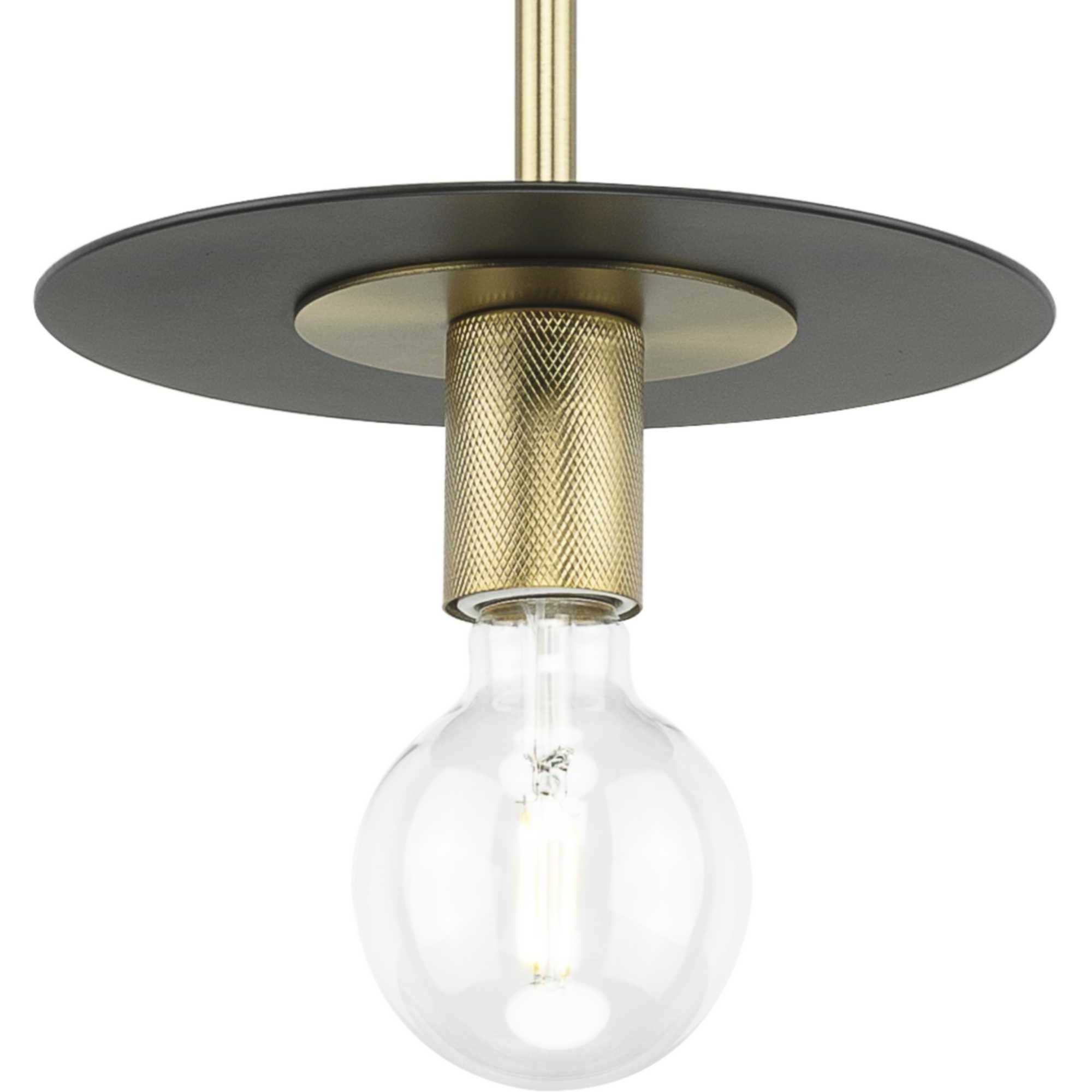 Trimble 1 Light 8 inch Brushed Bronze Mini Pendant Ceiling Light, Design Series
