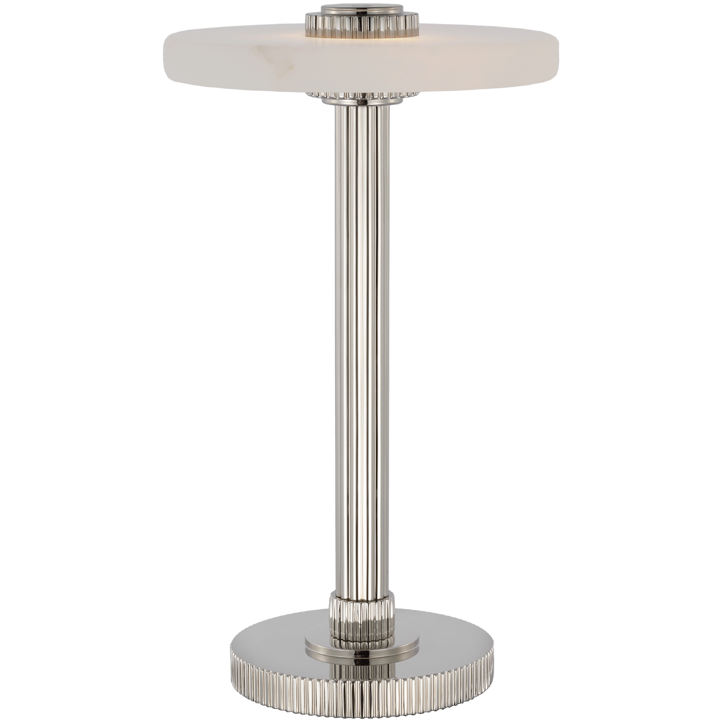 Visual Comfort Aran 8.75 inch 2 watt Polished Nickel and Alabaster Rechargeable Accent Lamp Portable Light