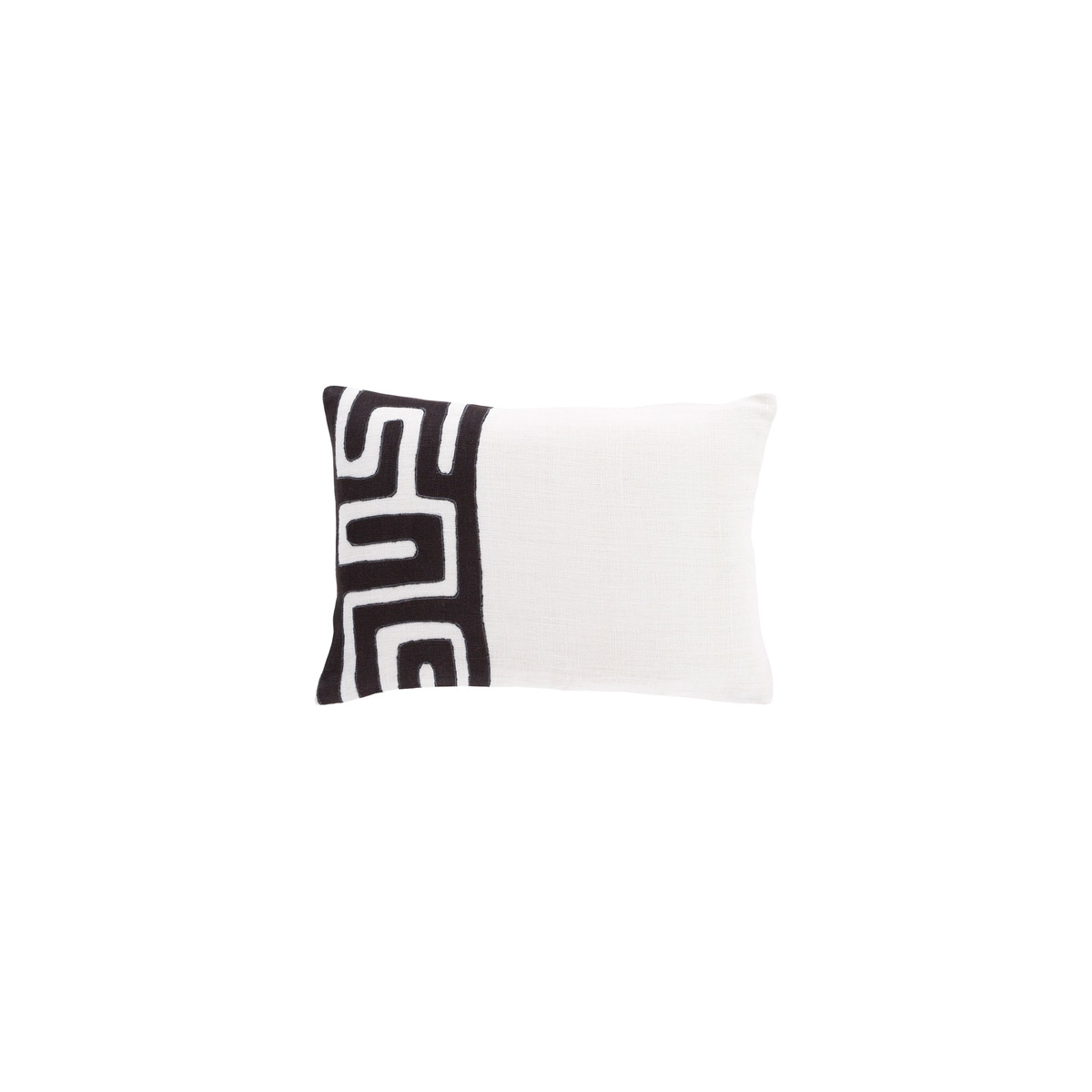 Nairobi 19 X 13 inch Black and White Lumbar Pillow