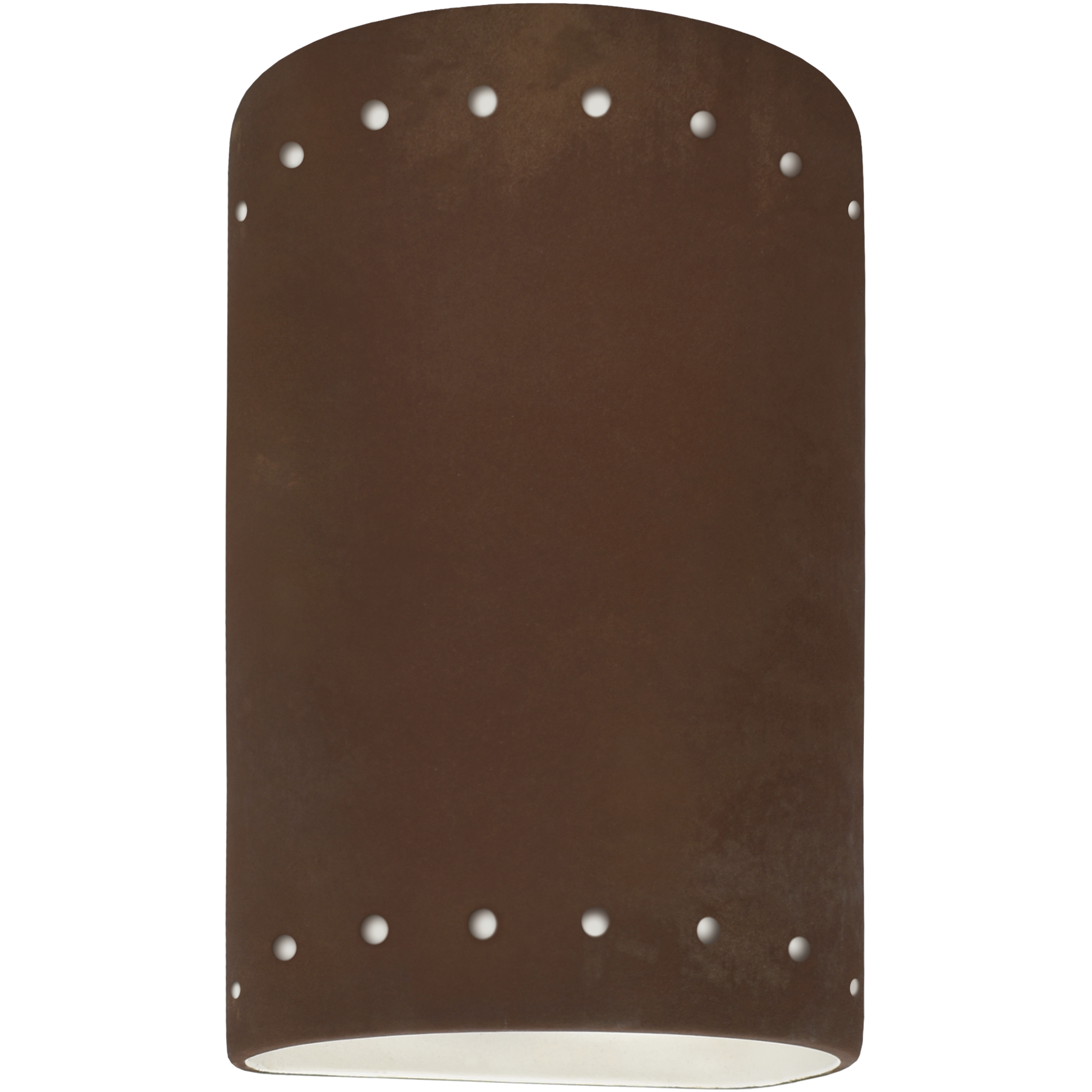 Ambiance Cylinder LED 5.75 inch Real Rust ADA Wall Sconce Wall Light, Small