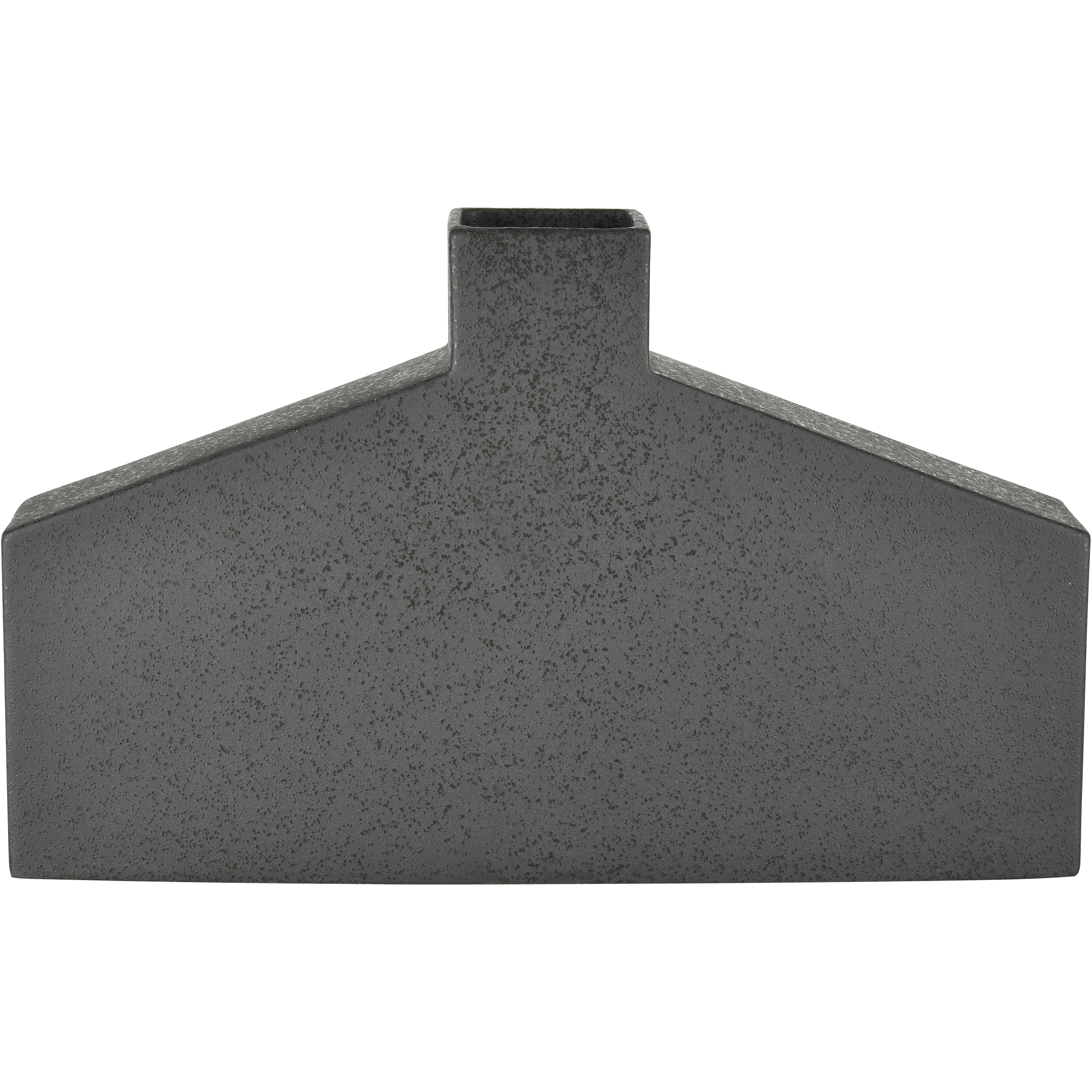 Drue 16.25 X 10.25 inch Vase in Speckled Black