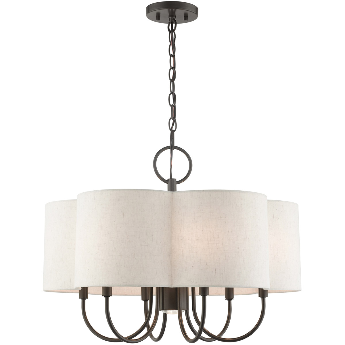 Solstice 7 Light 24 inch English Bronze Chandelier Ceiling Light