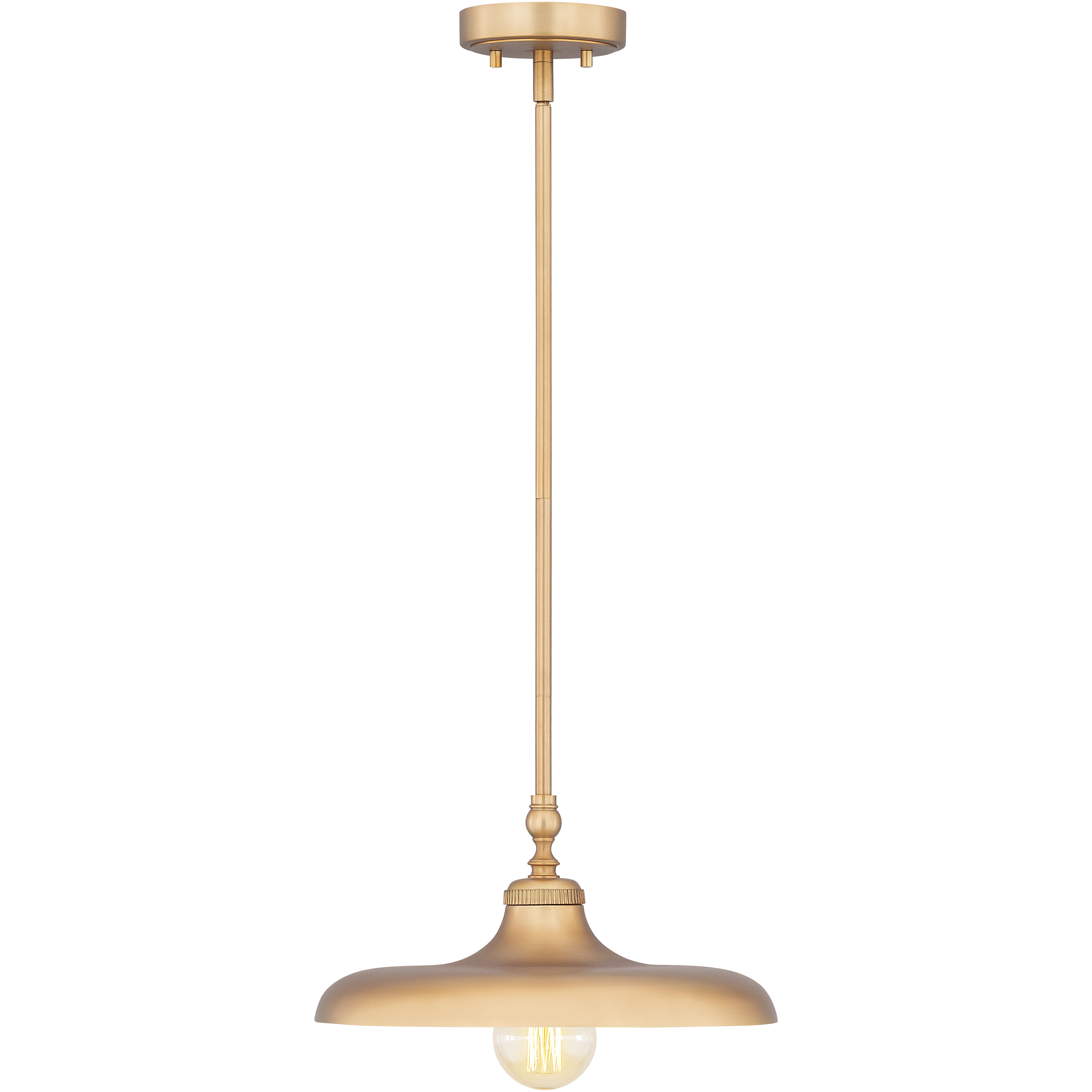 Camden 1 Light 14 inch Rubbed Brass Pendant Ceiling Light