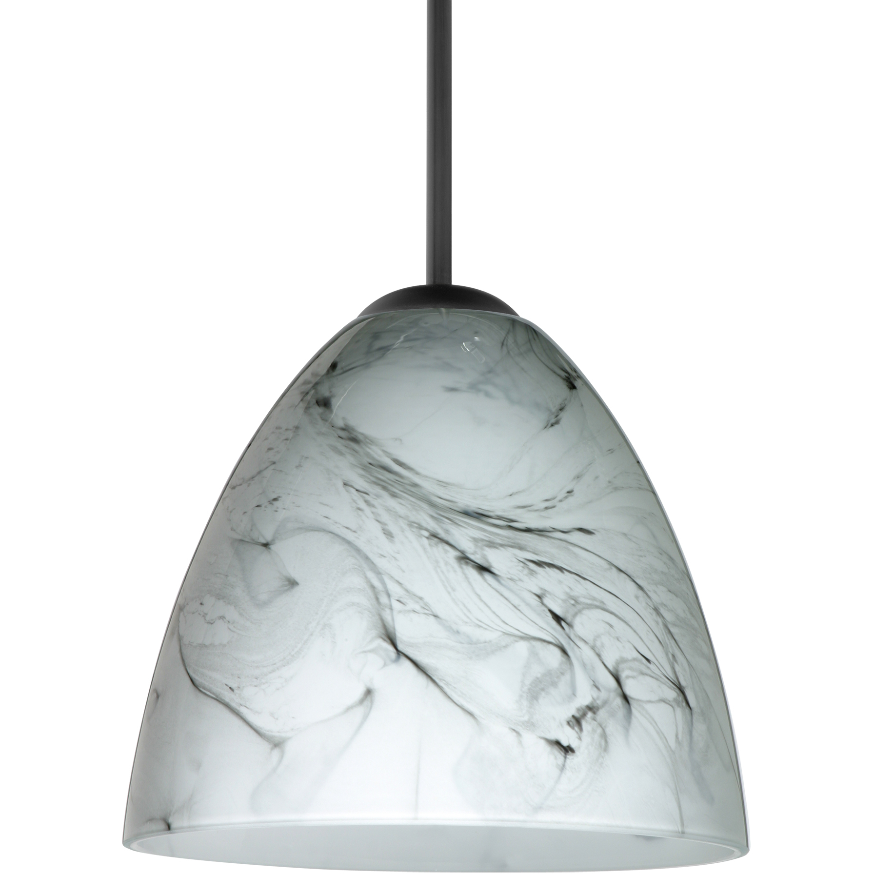 Vila 1 Light Black Cord Pendant Ceiling Light