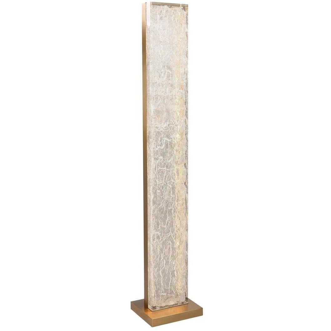 Boreal 74 inch Brass Floor Lamp Portable Light