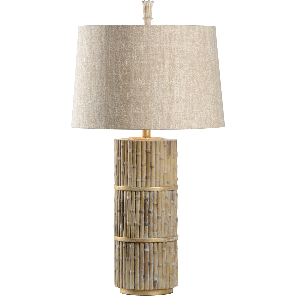 Wildwood 33 inch 100 watt Natural Bamboo Table Lamp Portable Light