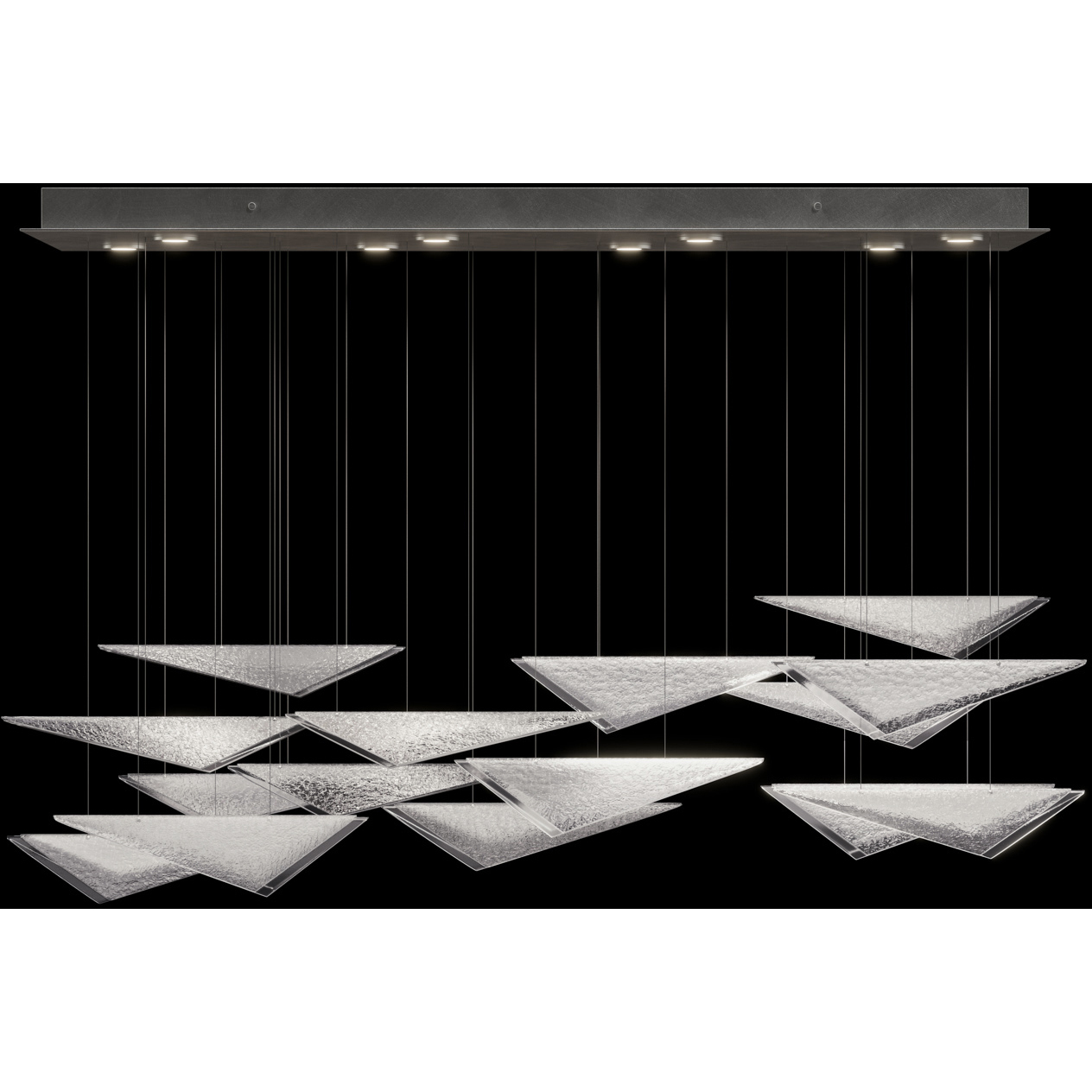 Volo 8 Light 58 inch Silver Pendant Ceiling Light