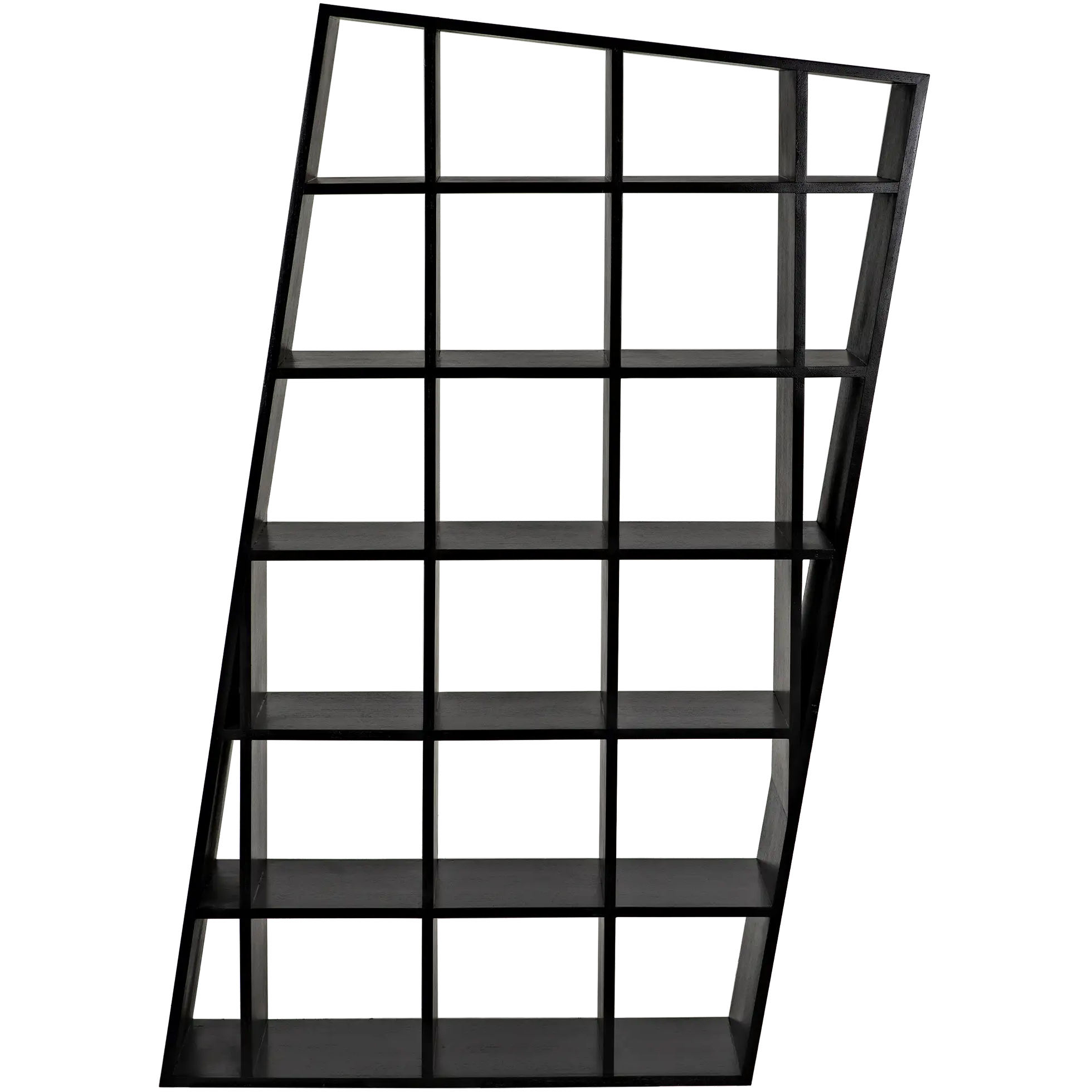 Barsum Hand Rubbed Black Bookcase