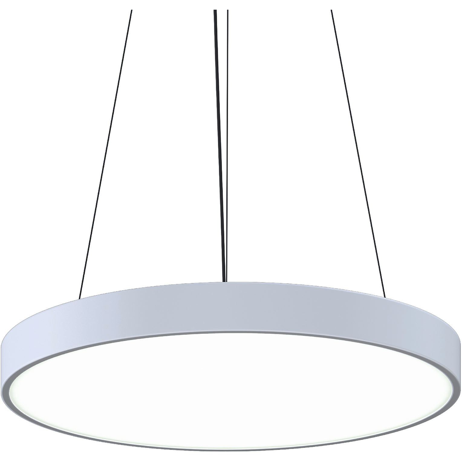 Pi LED 23.75 inch Satin White Pendant Ceiling Light