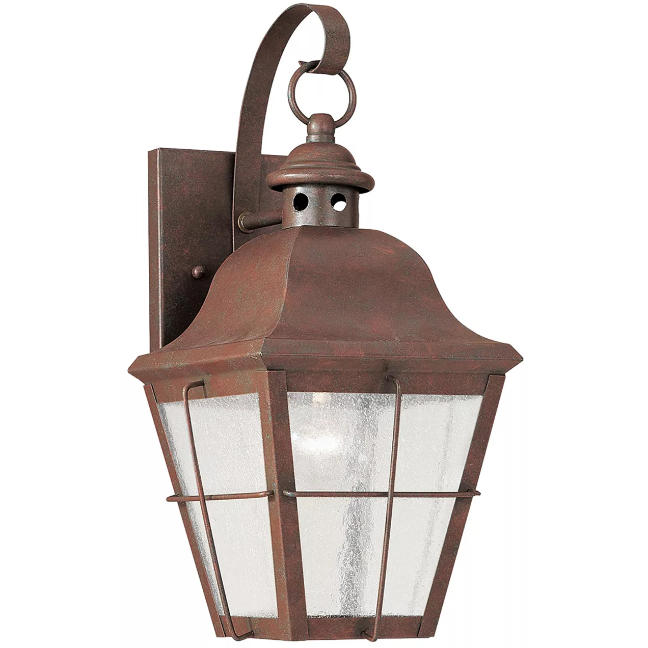 Chatham 1 Light 14.5 inch Weathered Copper Outdoor Wall Lantern, Medium
