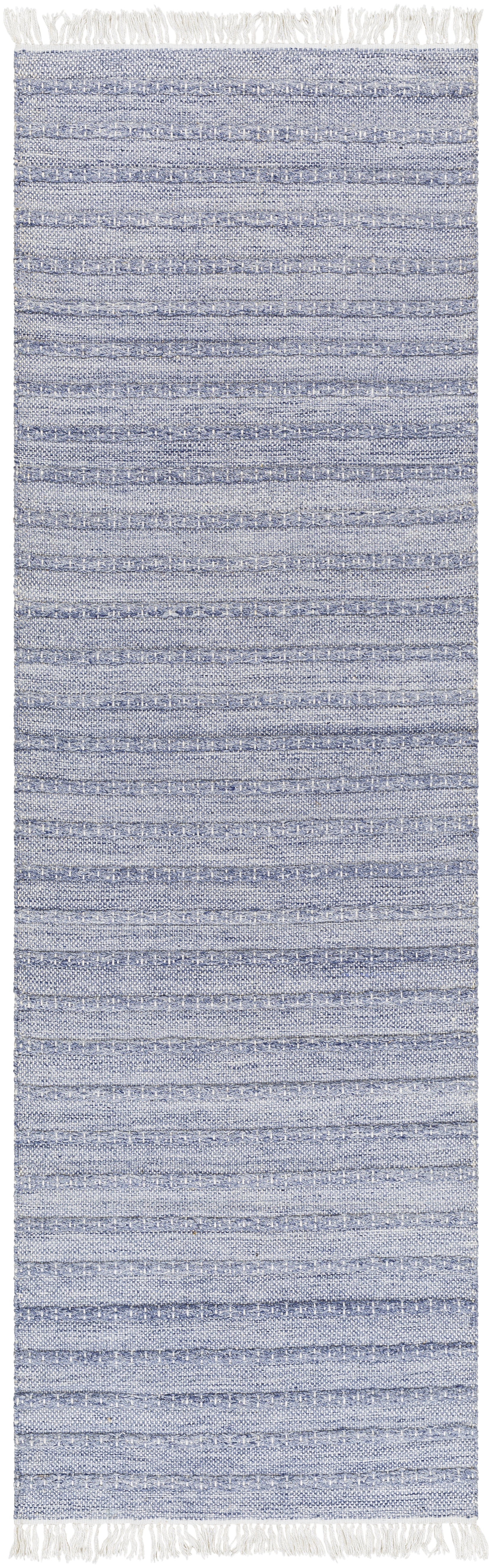 Azalea 96 X 30 inch Blue Rug, Runner