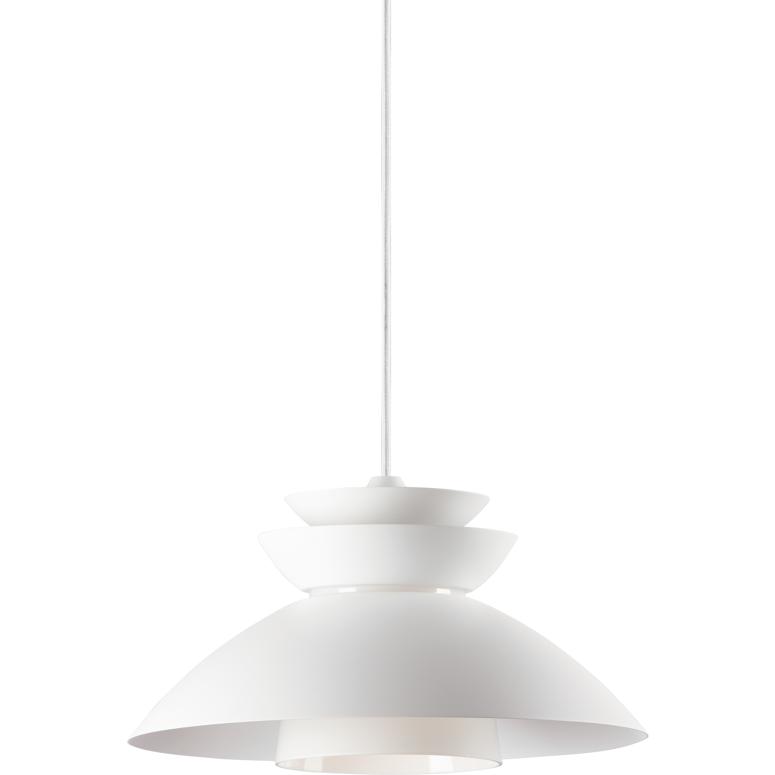 Nordic 1 Light 14.25 inch White Single Pendant Ceiling Light