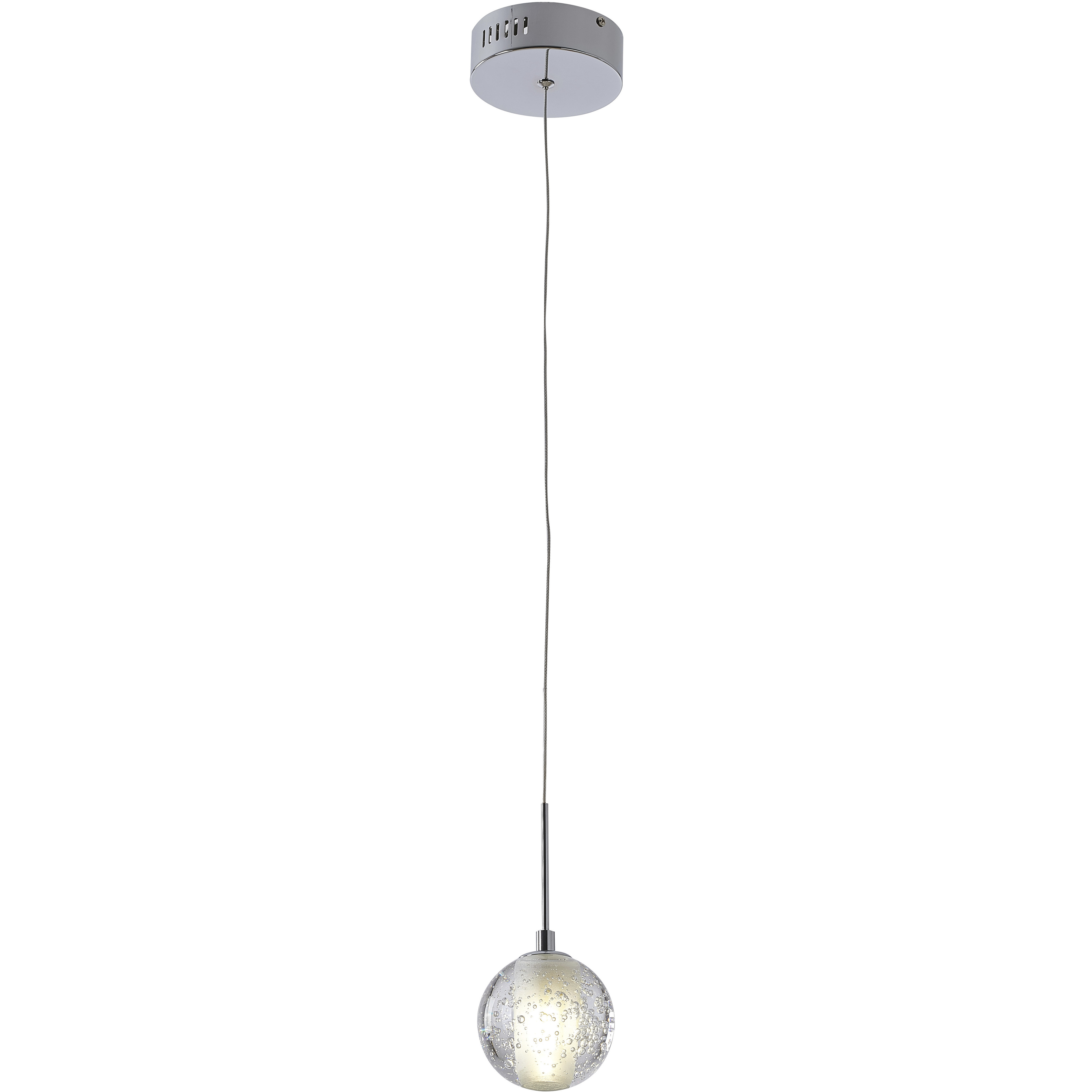 Canada 1 Light 4.7 inch Chrome Pendant Ceiling Light